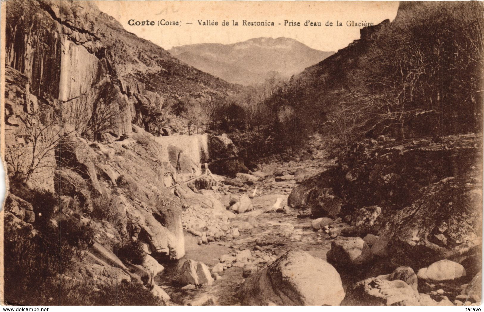 CORSE -  CORTE - Prise D'eau De La Glacière, Vallée De La Restonica - E. Breteau - Corte