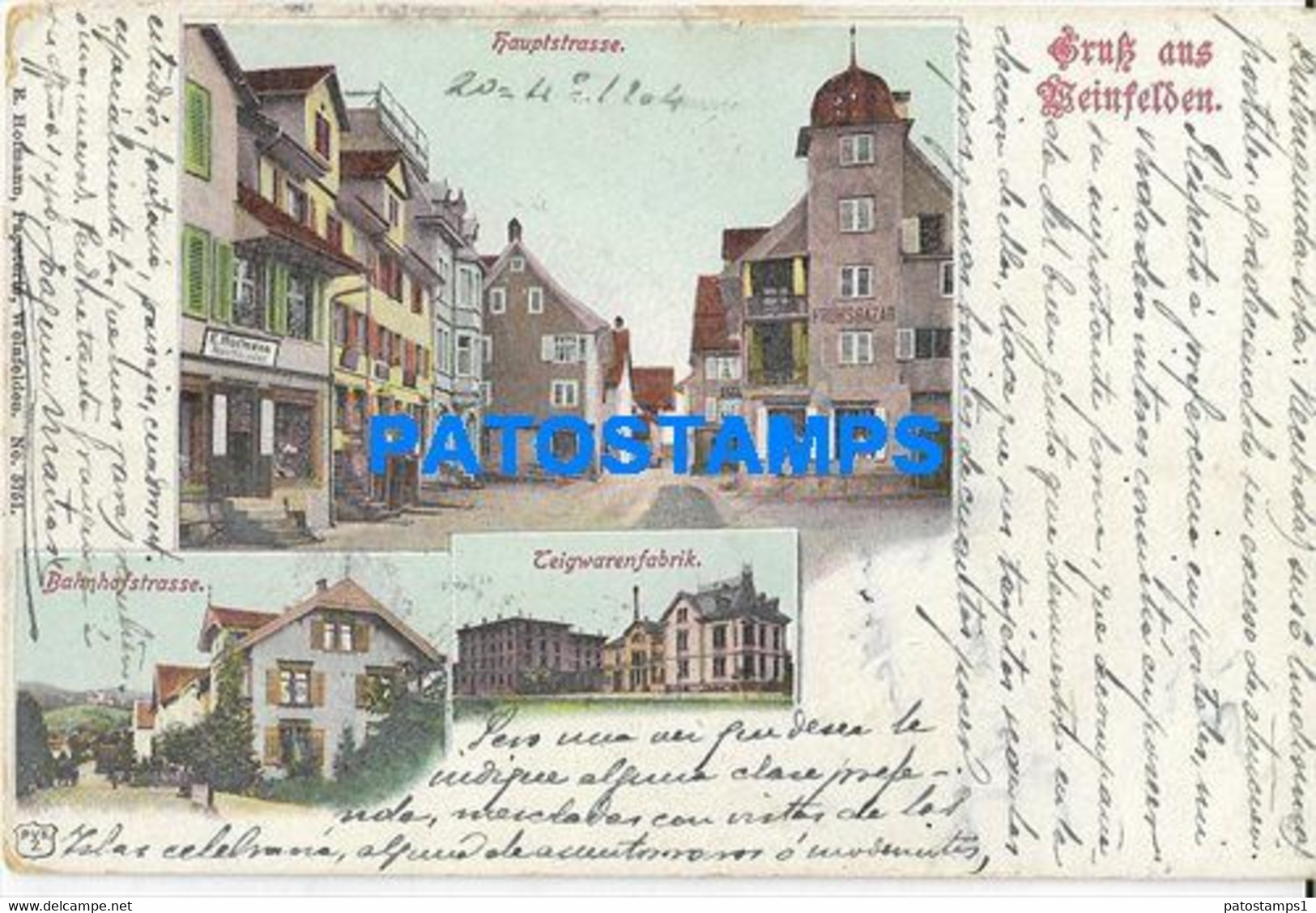 185310 SWITZERLAND GRUSS AUS WEINFELDEN MULTI VIEW POSTAL POSTCARD - Weinfelden