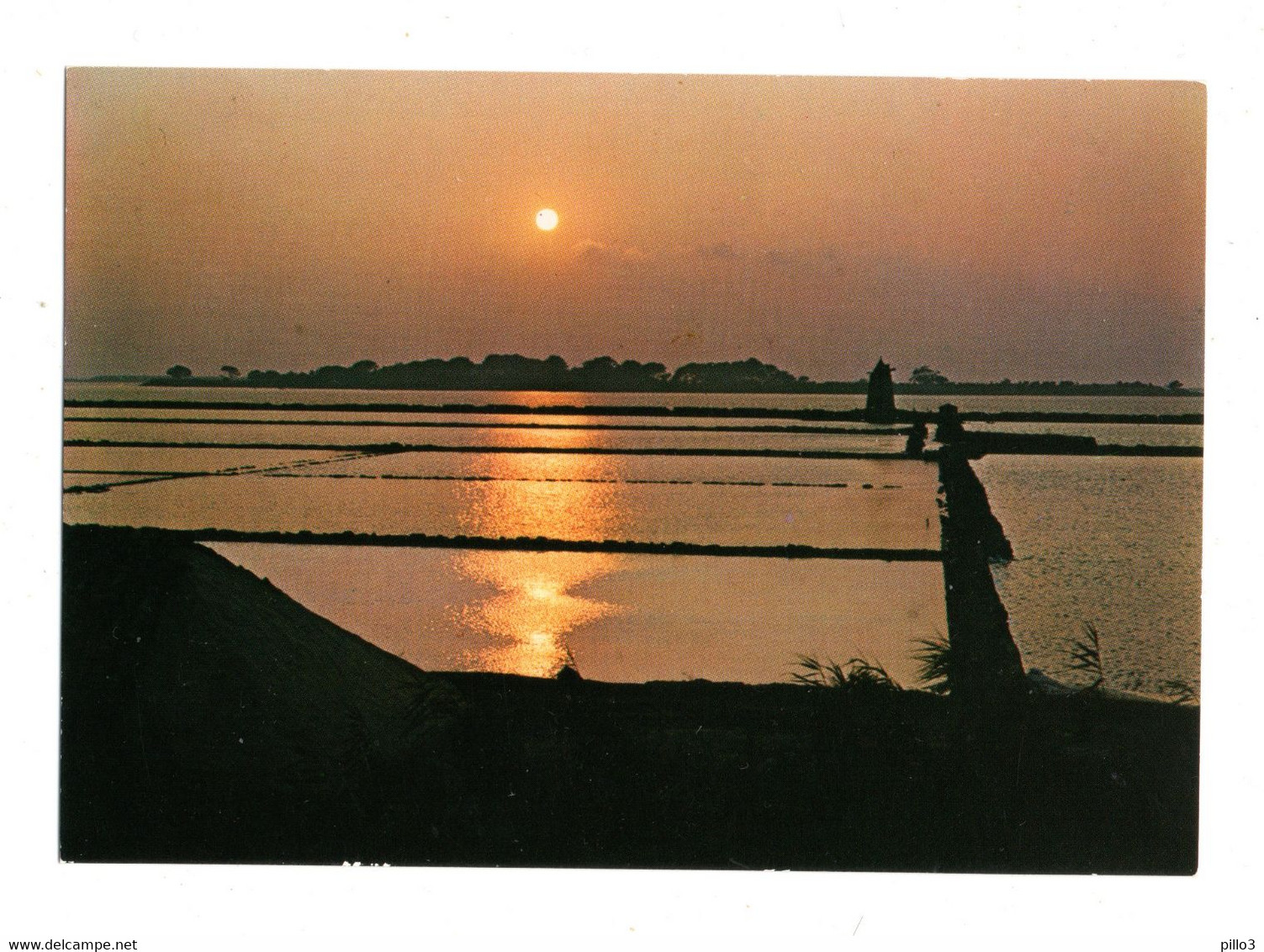 MARSALA :  Tramonto Sullo Stagnone E Motya - Cartolina  NON Viaggiata   Anni '90 - Marsala