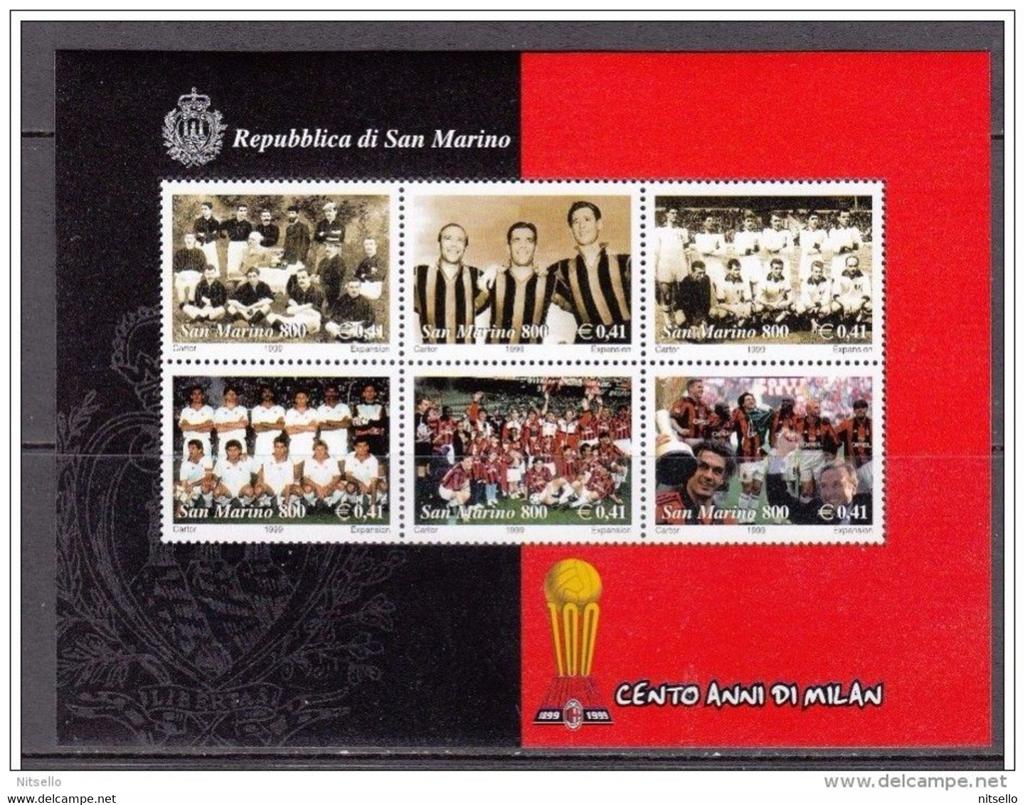 HD EUROPA   ///  (C185)  SAN MARINO 1999    MICHEL:  Nº: Block 25 **MNH  //   CATALOG/COTE:  7,50 € - Ongebruikt