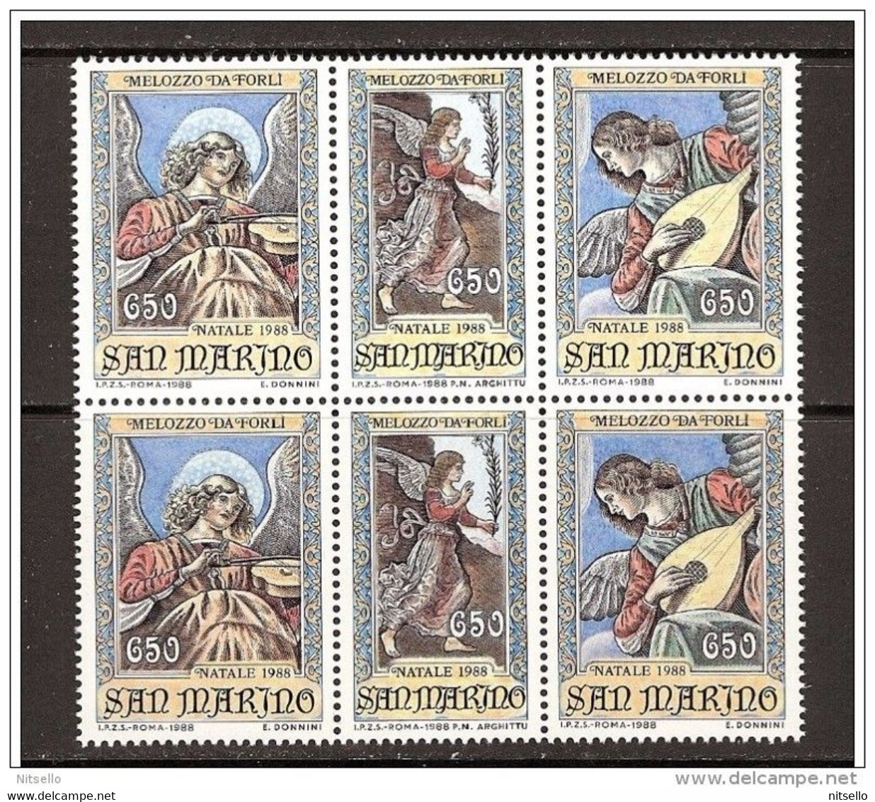 LOTE 1554 /// (C295) SAN MARINO    YVERT Nº: 1198-1200 (bloc De 2)  ** MNH  //   CATALOG/COTE:  15€ - Nuovi