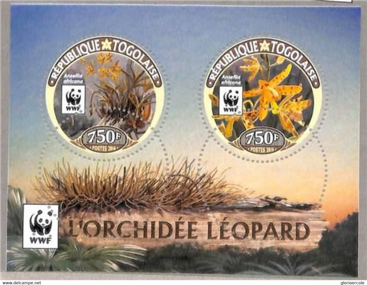 A3057 - TOGO - ERROR MISSPERF Stamp Sheet: 2016, Leopard Orchids  WWF  Flowers - Orchids