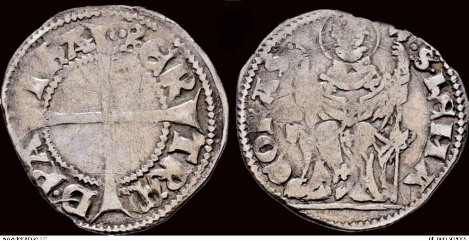 Italy Aquileia Bertrando AR Denar - Monedas Feudales