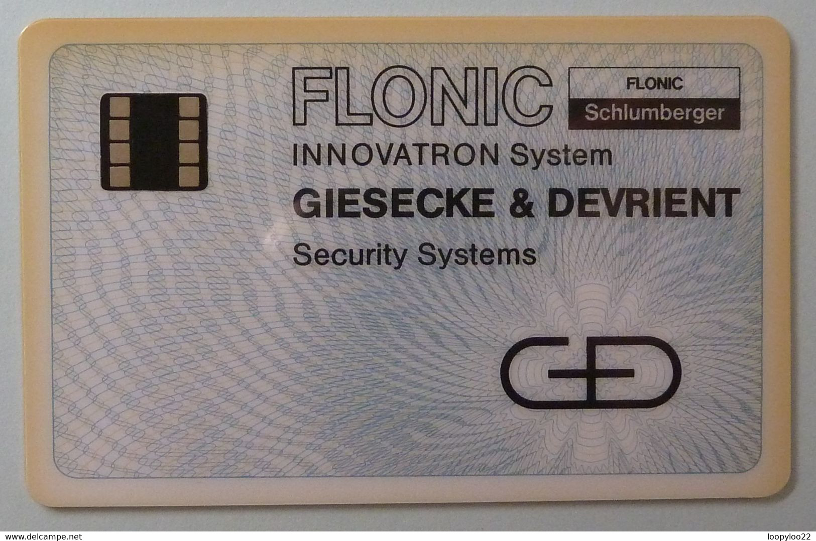 FRANCE - 1st IPSO Lyon Test Card For Flonic -  Schlumberger - G&D - Innovatron - 1980 - VERY RARE - Hologrammkarten