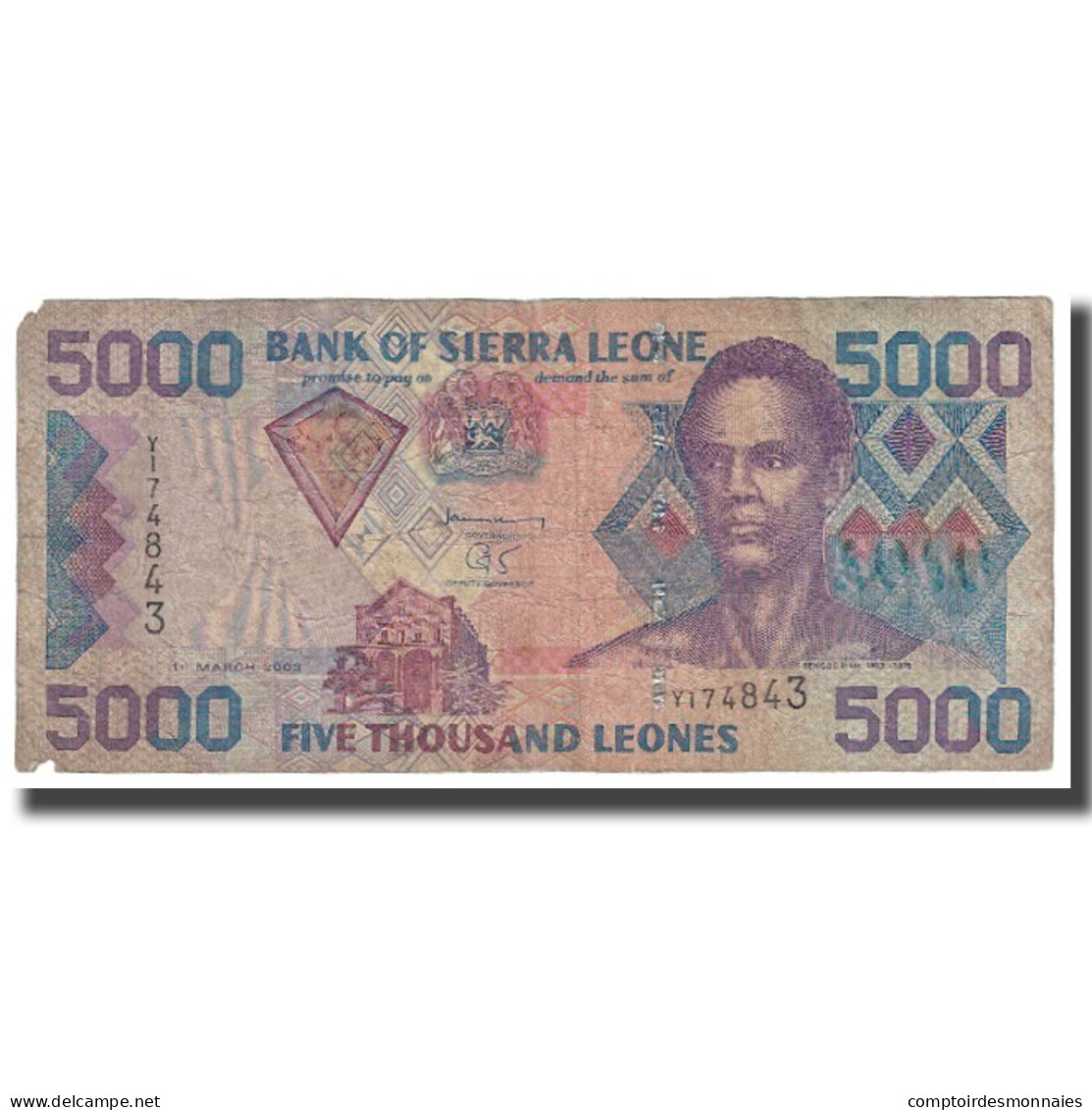 Billet, Sierra Leone, 5000 Leones, 2006, 2006-08-4, KM:27c, TB - Sierra Leone