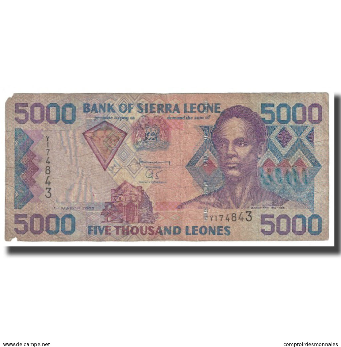 Billet, Sierra Leone, 5000 Leones, 2006, 2006-08-4, KM:27c, TB - Sierra Leone