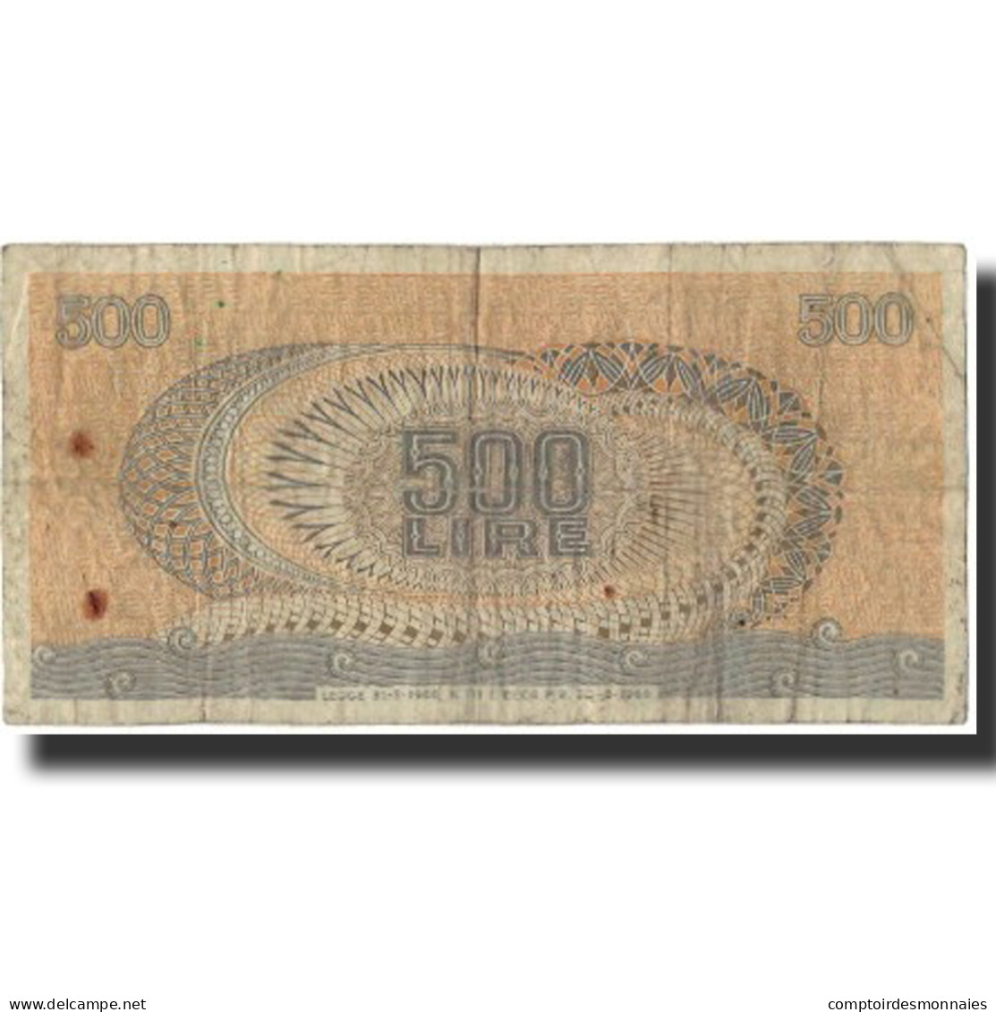 Billet, Italie, 500 Lire, KM:93a, B+ - 500 Liras