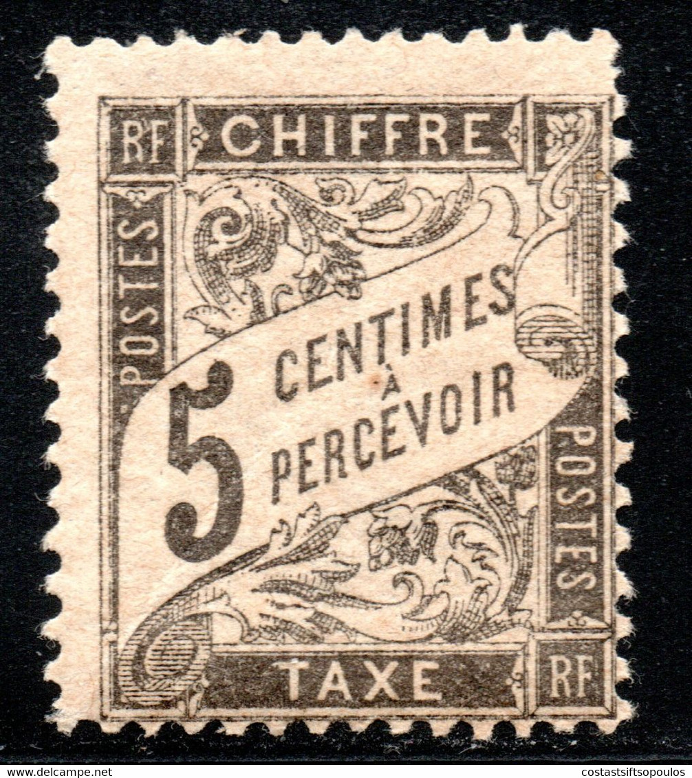 5.1.FRANCE.1882 POSTAGE DUE 5 C. MNH - Other & Unclassified