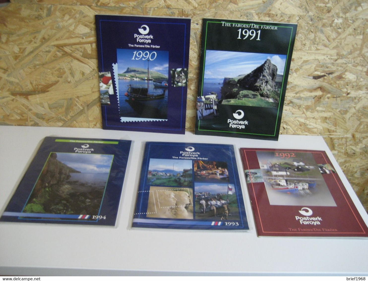 Färöer Jahrbücher 1990-1994 Postfrisch (21382H) - Islas Faeroes