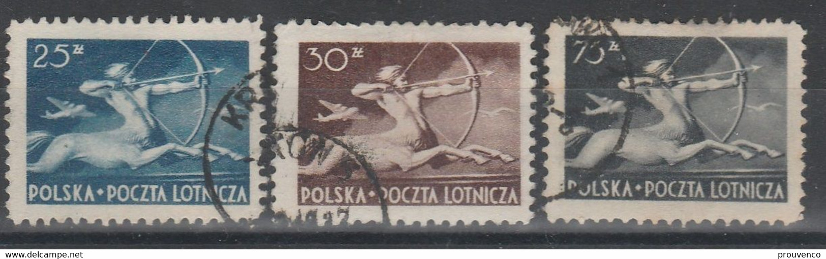 POLOGNE POLAND  POSTE AERIENNE  PA 19  20  22 TB - Used Stamps