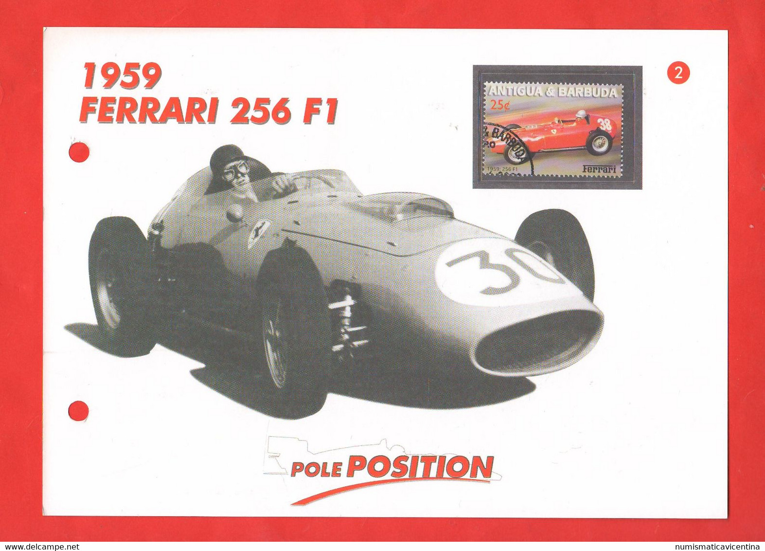 Ferrari F 1 Cars Racing 20 Schede  20 Francobolli Stati Diversi Schede Tecniche Lot Dedicated To Ferrari - Automobile - F1