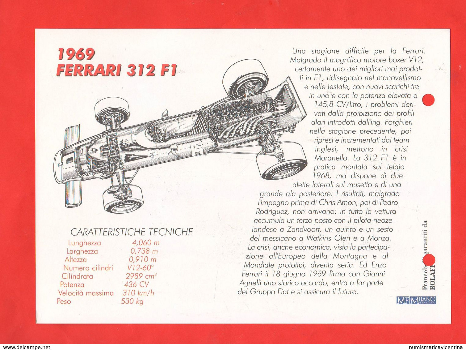 Ferrari F 1 cars racing 20 schede  20 francobolli stati diversi schede tecniche lot dedicated to Ferrari