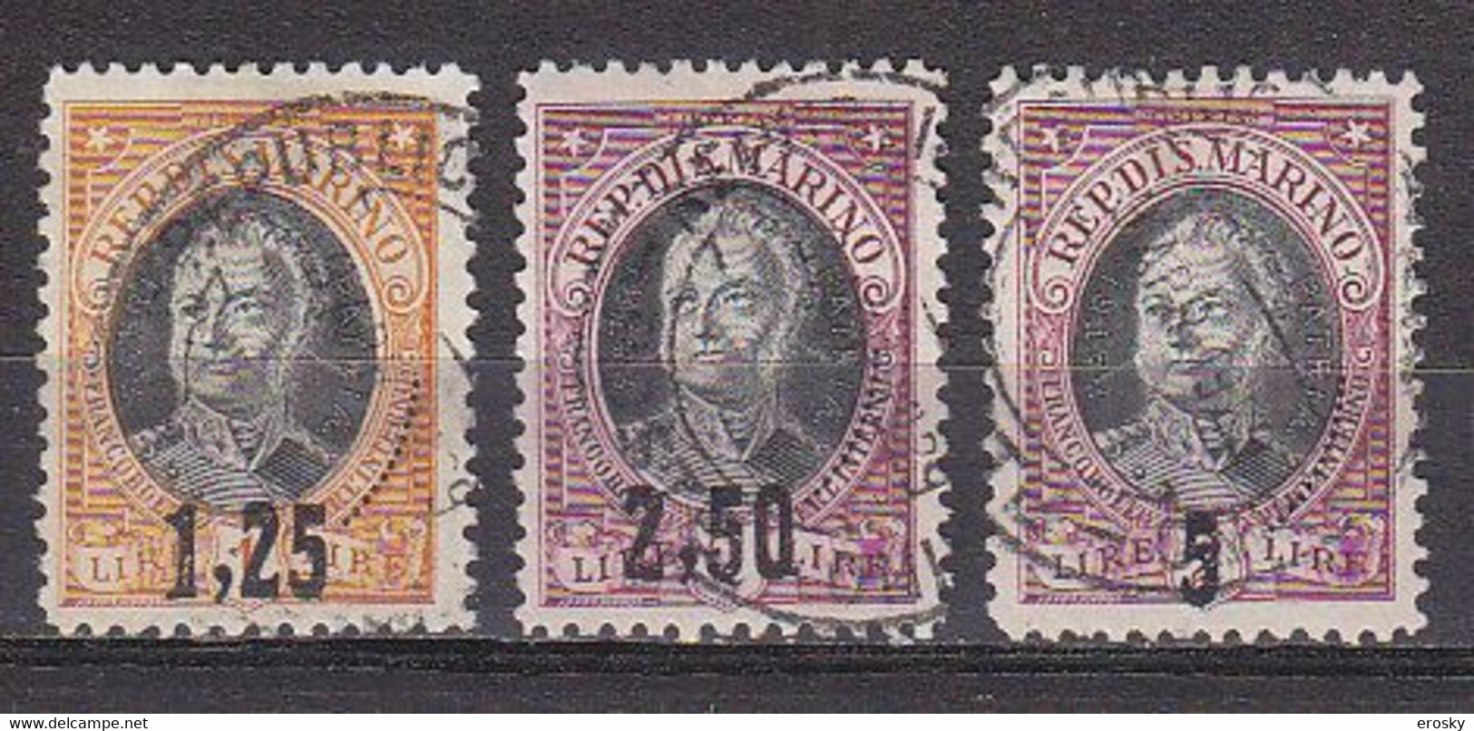 Y8204 - SAN MARINO Ss N°130/32 - SAINT-MARIN Yv N°130/32 - Used Stamps