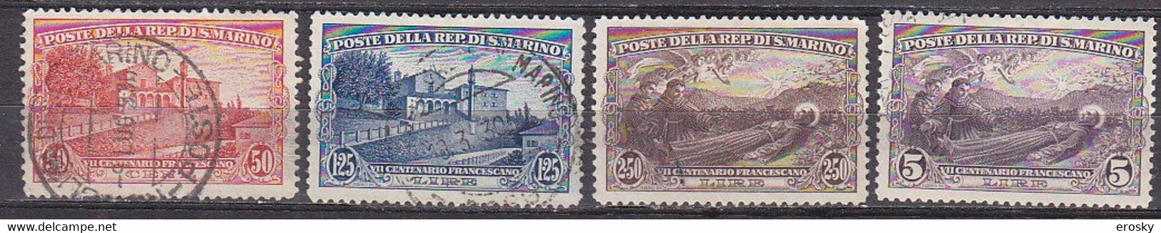 Y8207 - SAN MARINO Ss N°137/40 - SAINT-MARIN Yv N°137/40 - Used Stamps