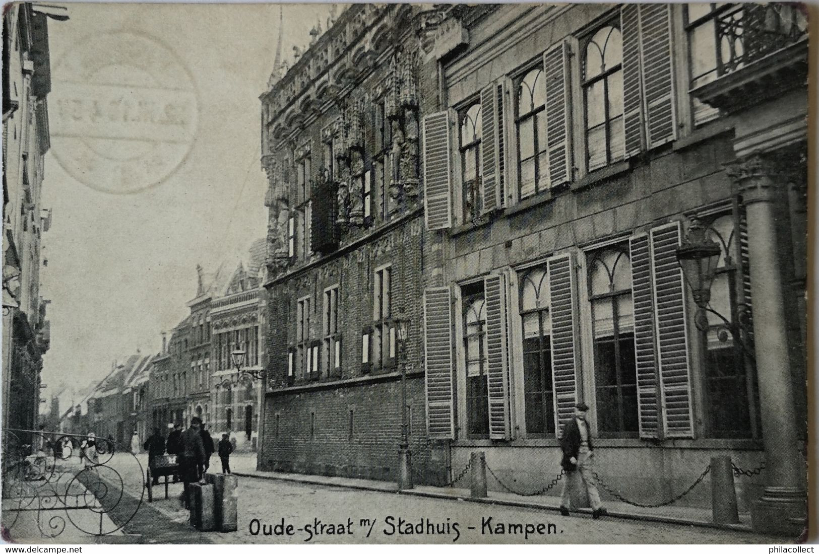 Kampen (Ov.) Oude Straat M/Stadhuis 1916 - Kampen