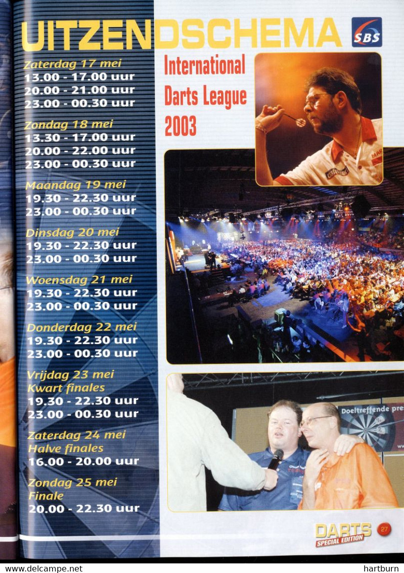 ♥️ Darts 1 Mei 2003(BAK-5,2) Tijdschrift - Altri & Non Classificati