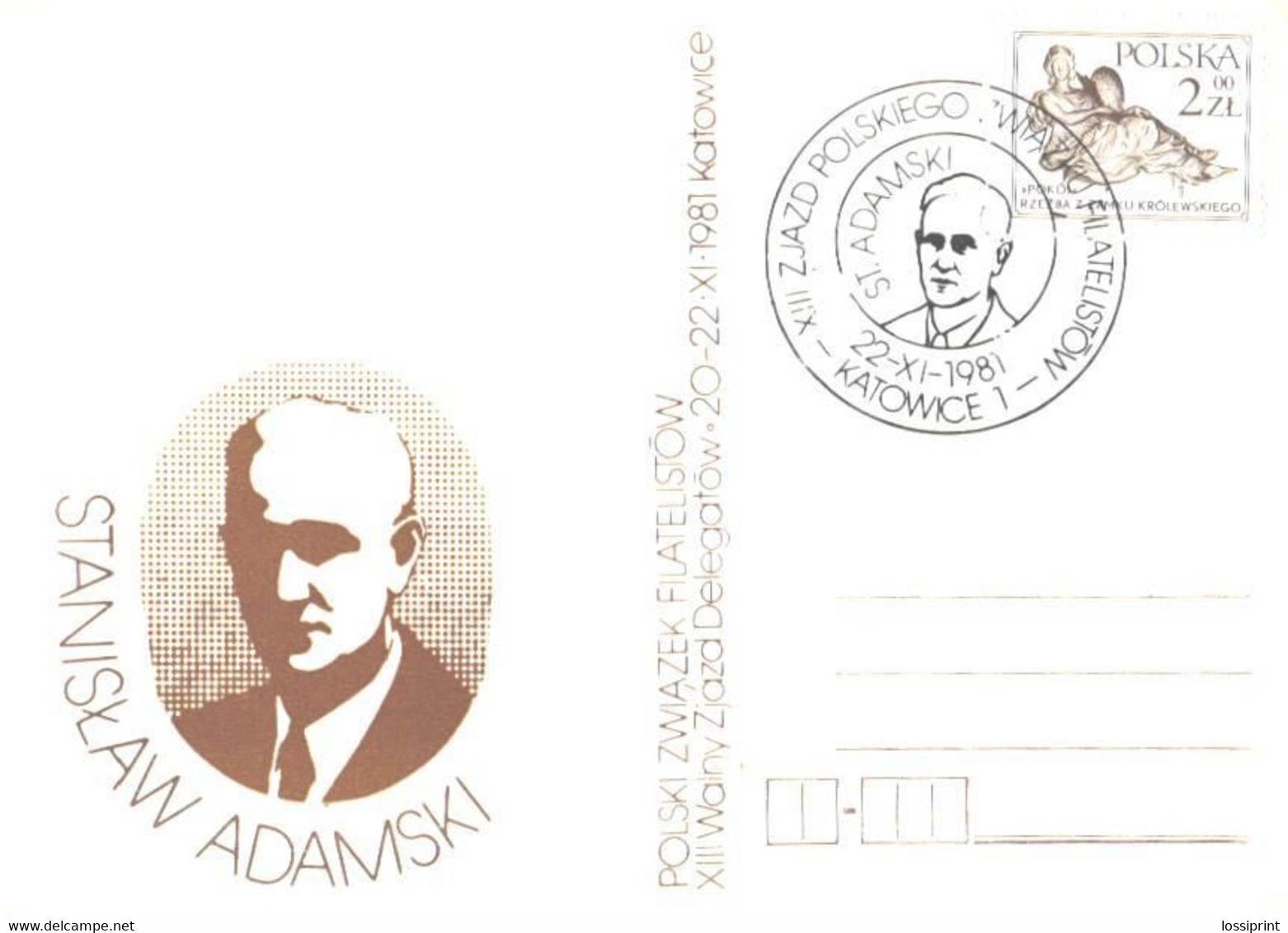 Poland:Maxi Card, Stanislaw Adamski - Cartes Maximum