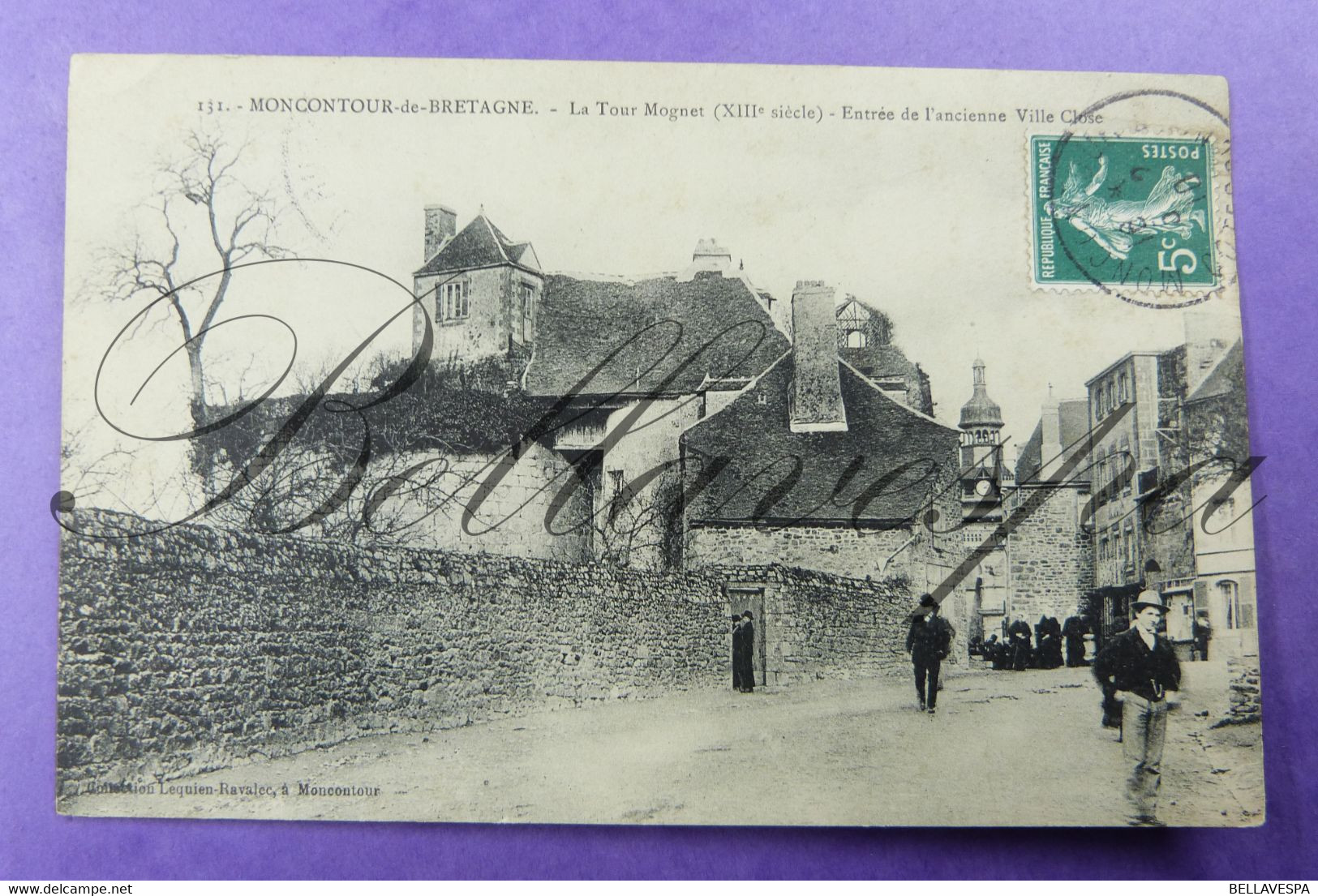 Montcontour De Bretagne La Tour Mognet Entree Ville Close.  N°131 Coll. Lequien. -1910 - Moncontour