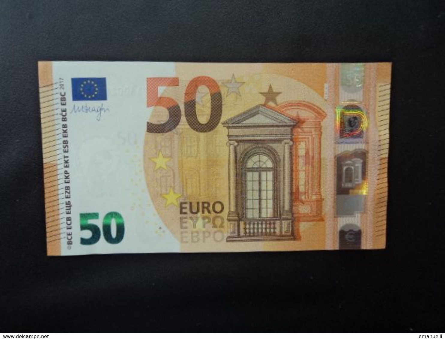 FRANCE : 50 EURO  2017   Signature Mario DRAGHI  Lettres UA   Impression U001G1    SPL * - 50 Euro