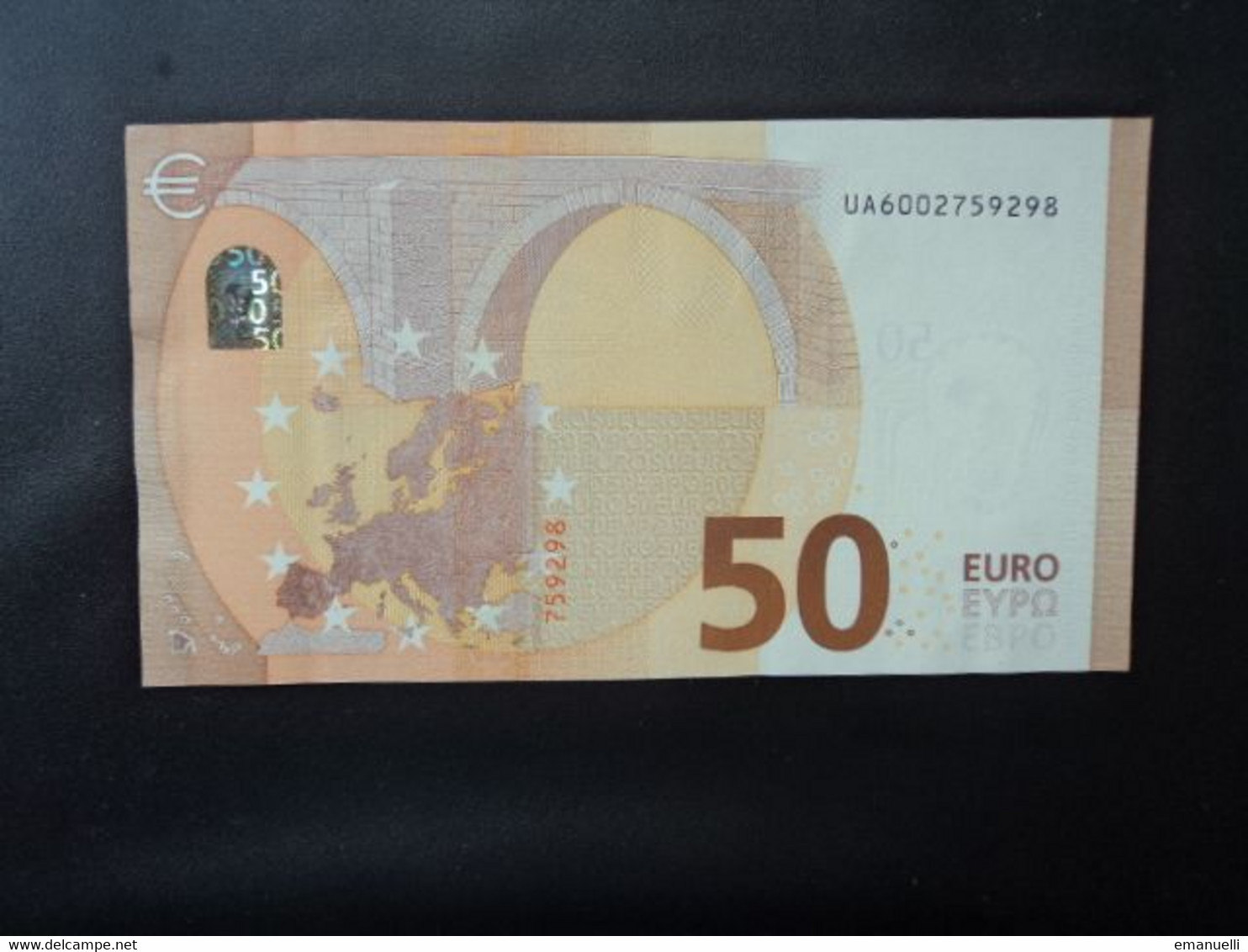 FRANCE : 50 EURO  2017   Signature Mario DRAGHI  Lettres UA   Impression U001G1    SPL * - 50 Euro