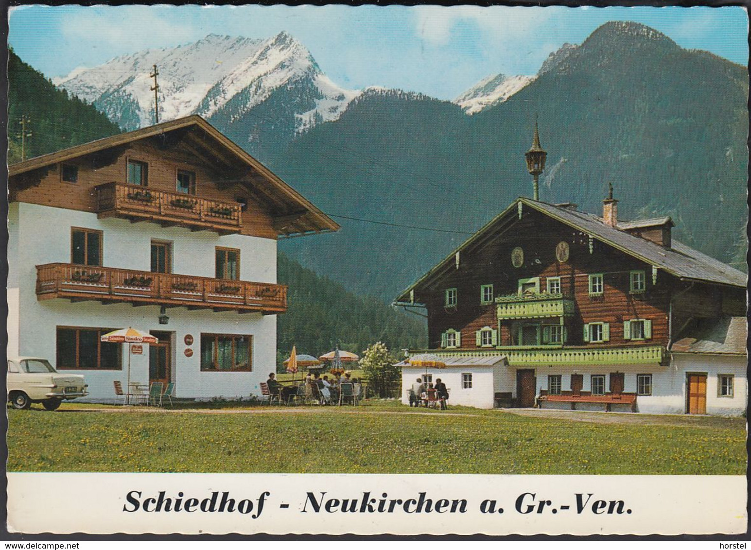 Austria - 5741 Neukirchen Am Großvenediger - Jausenstation "Schiedhof" - Car - Opel Rekord - Neukirchen Am Grossvenediger