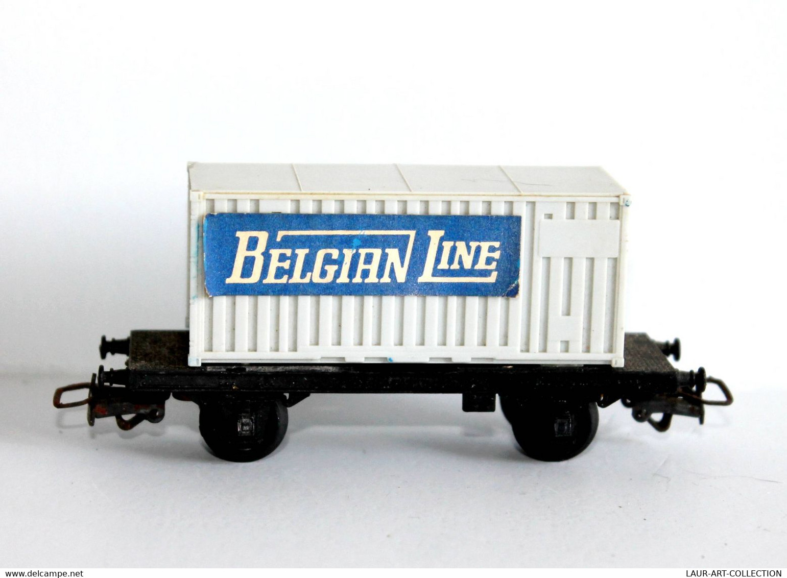 JOUEF - WAGON MARCHANDISE - ECH:HO - CONTAINER BELGIAN LINE - FREINS WLuV / FERROVIAIRE TRAIN CHEMIN DE FER  (2304.90) - Vagoni Merci