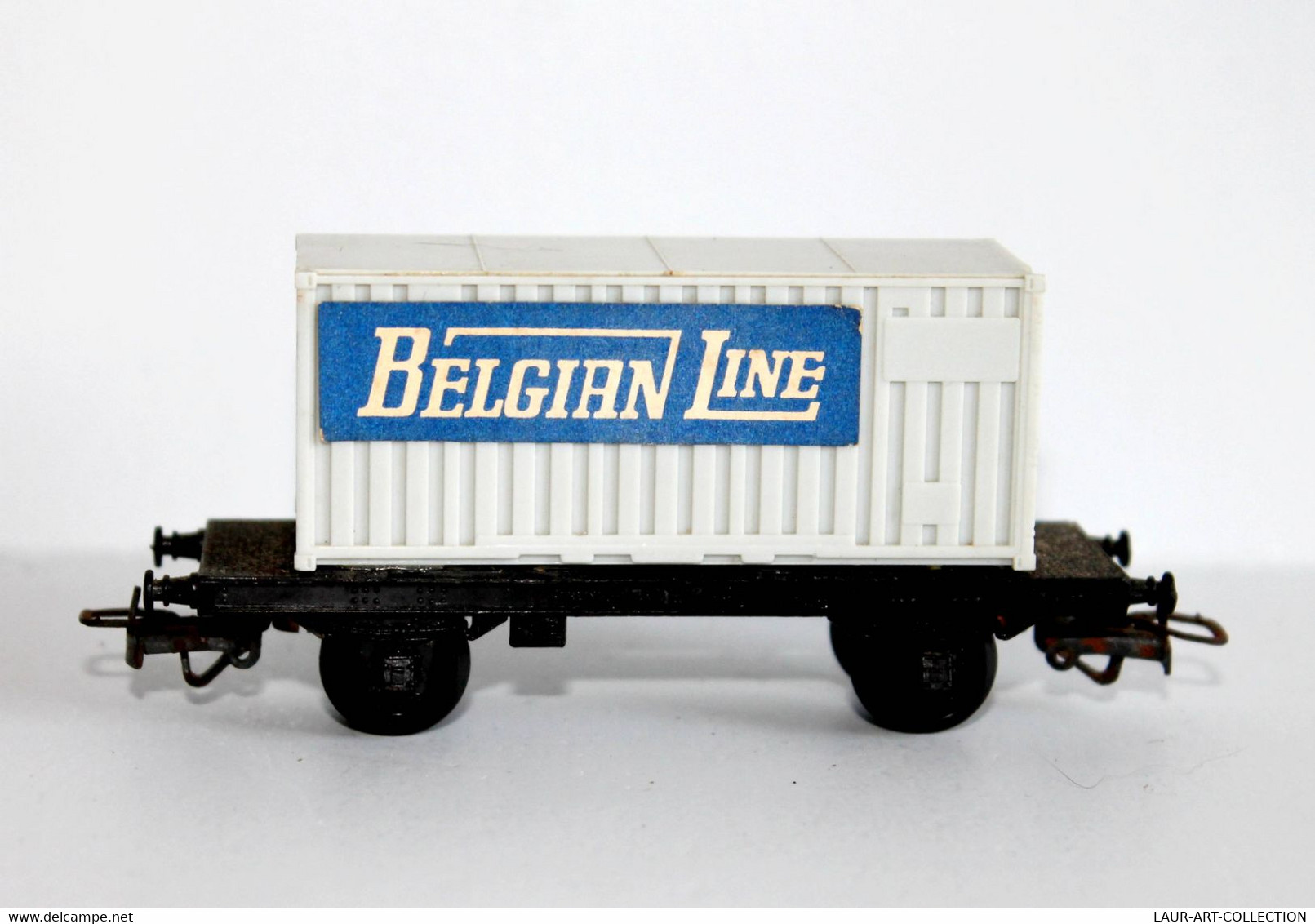 JOUEF - WAGON MARCHANDISE - ECH:HO - CONTAINER BELGIAN LINE - FREINS WLuV / FERROVIAIRE TRAIN CHEMIN DE FER  (2304.90) - Vagoni Merci