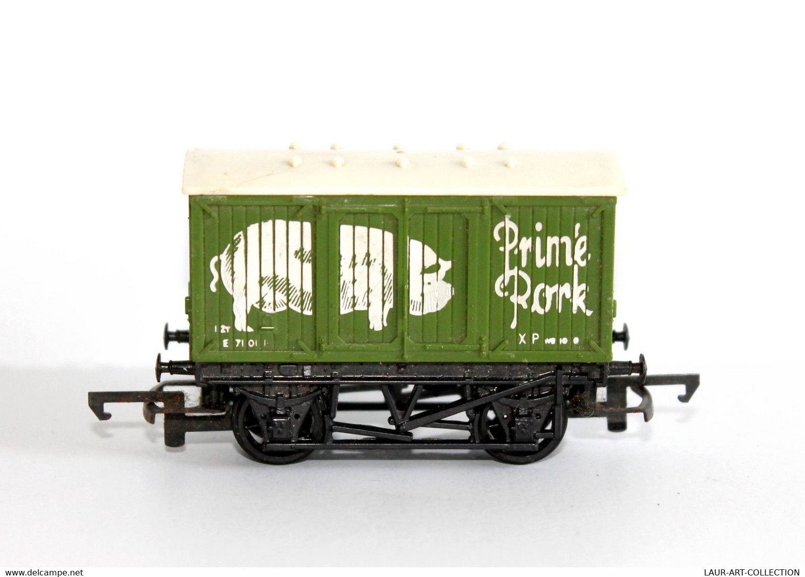 RARE WAGON MARCHANDISE - HO - PRIM'E PORK XPw8 - MADE IN ENGLAND / COCHON PORC / TRAIN CHEMIN DE FER     (2304.91) - Goods Waggons (wagons)