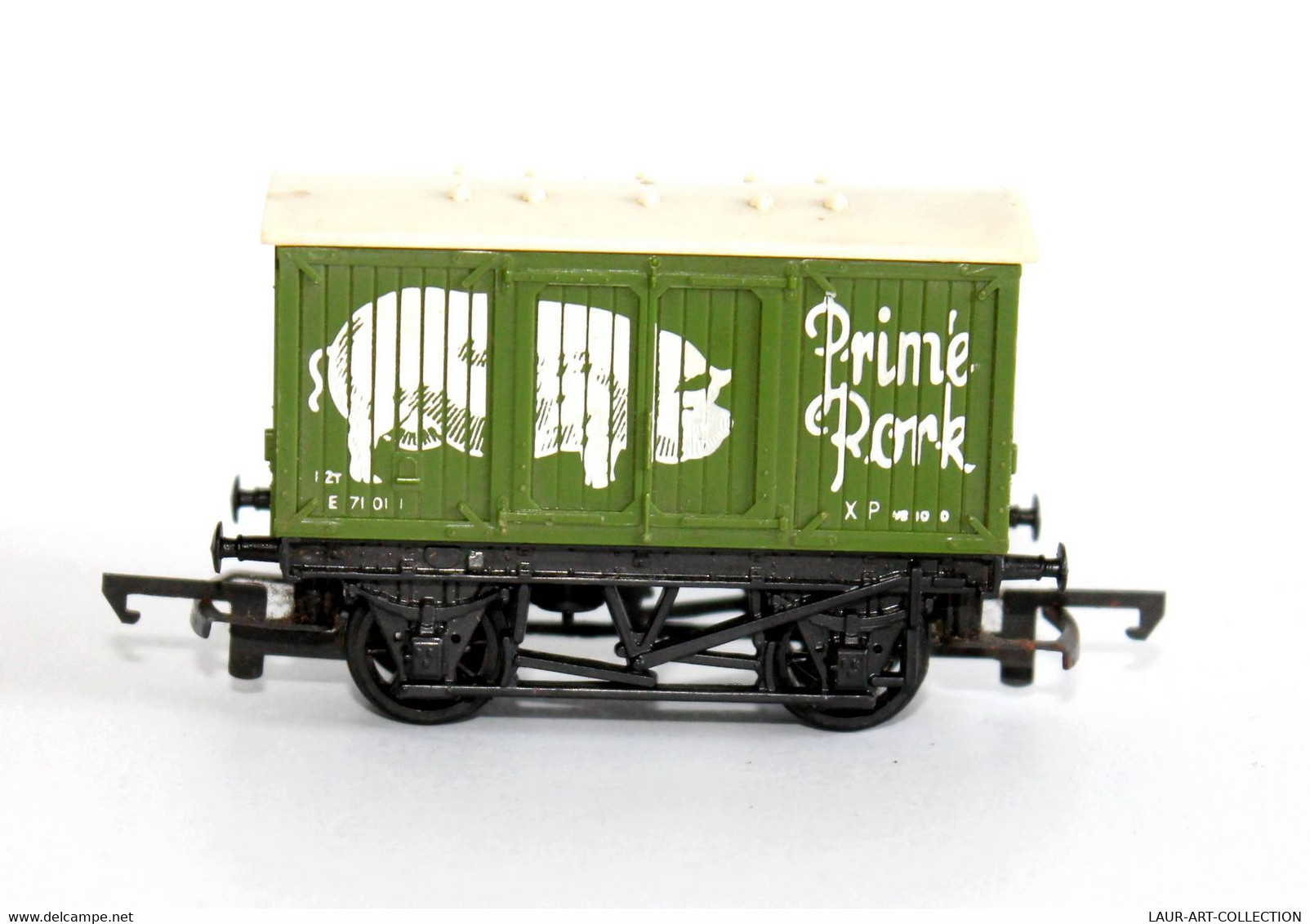 RARE WAGON MARCHANDISE - HO - PRIM'E PORK XPw8 - MADE IN ENGLAND / COCHON PORC / TRAIN CHEMIN DE FER     (2304.91) - Vagoni Merci