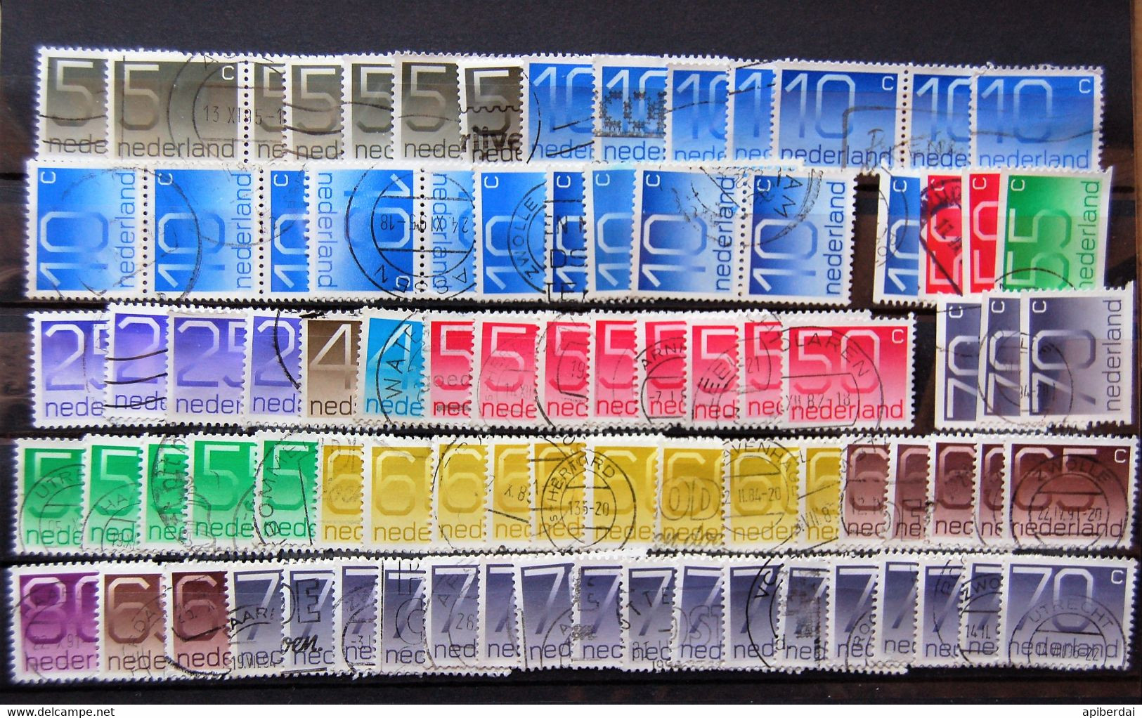 Nederland Pays-bas - Accumulation Of  85 Numerals Stamps Used - Sammlungen