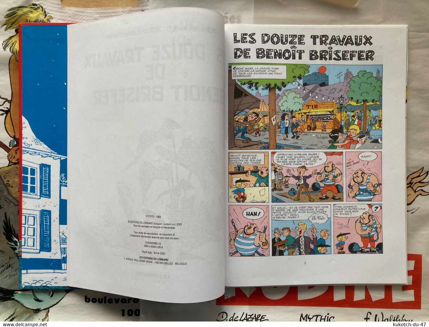 BD Benoît Brisefer - Les Douze Travaux - Peyo (2003) - Benoît Brisefer
