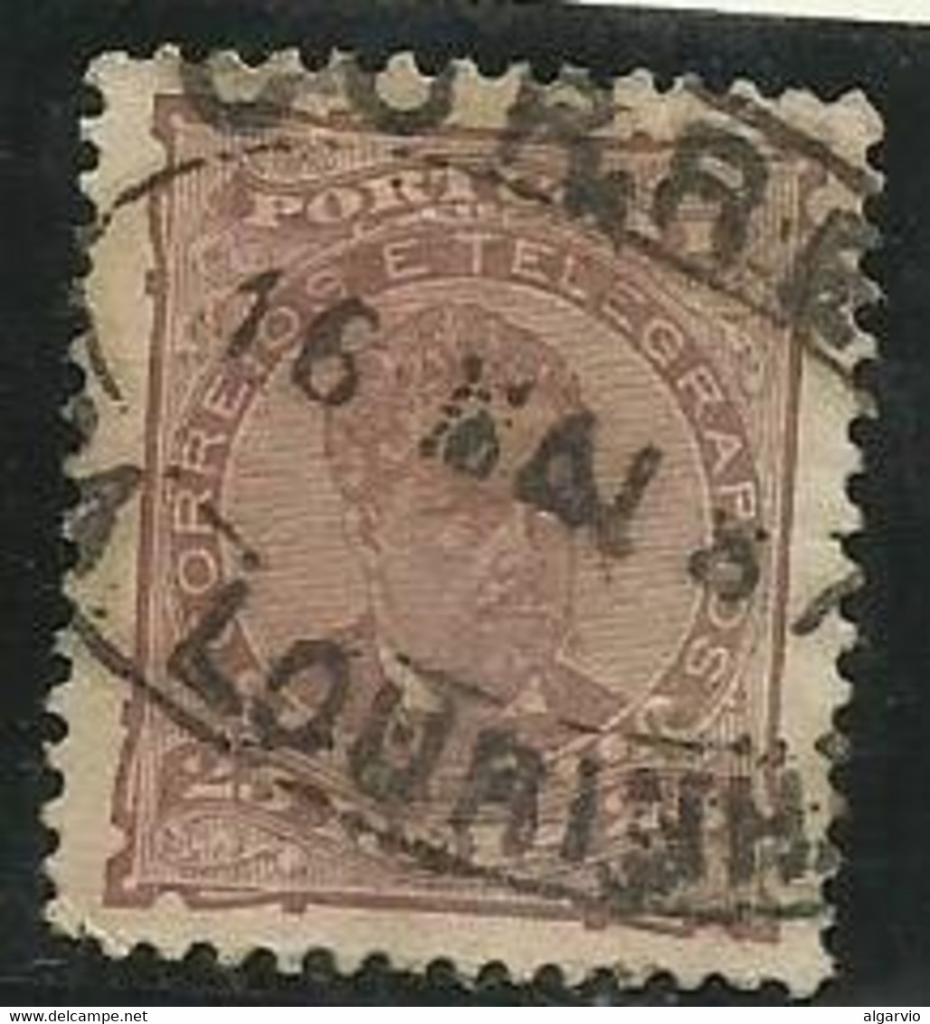 Portugal 1882/3 D.Luiz Frente 25rs Castanho Usado - Oblitérés