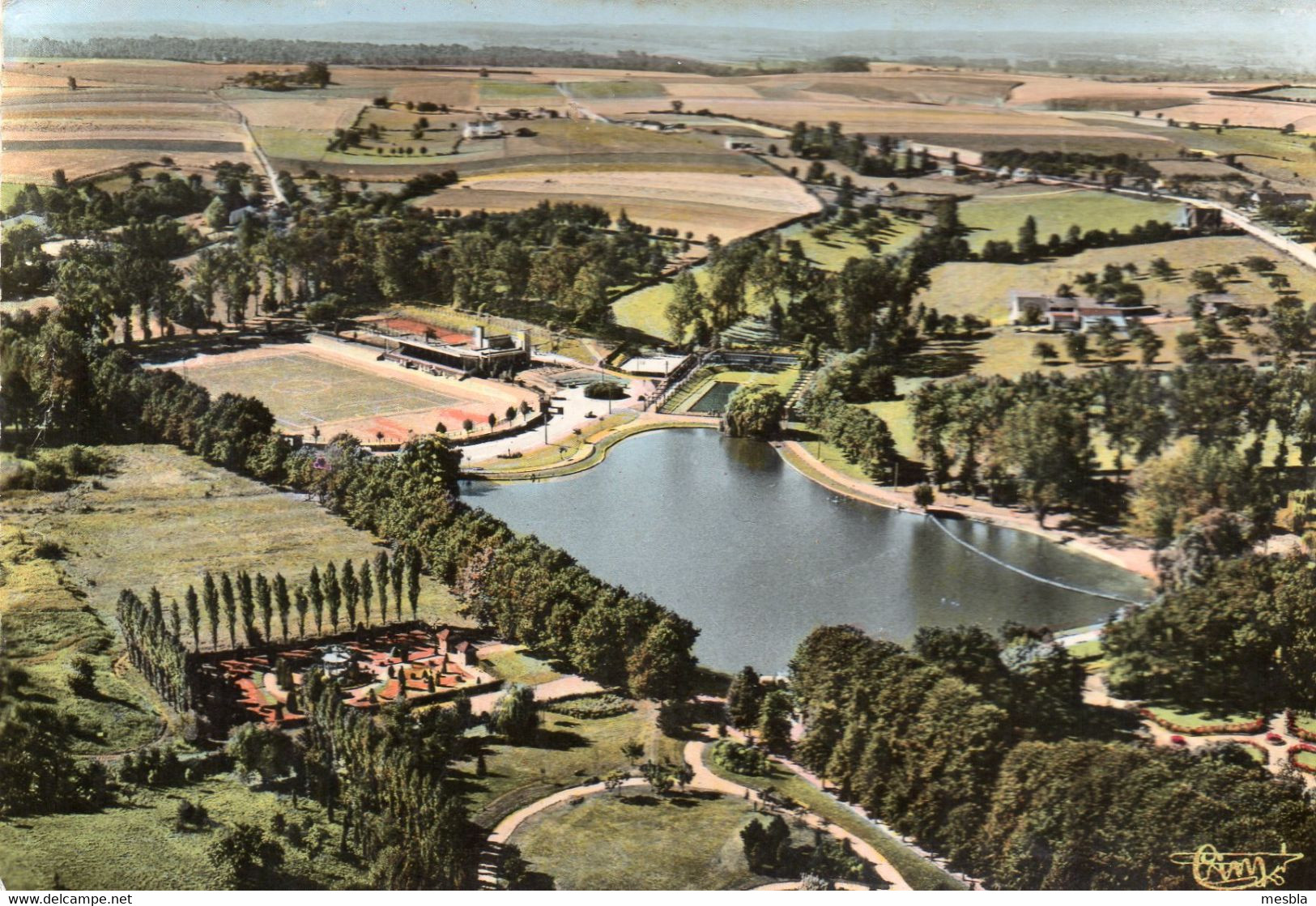 CPSM -  NIVELLES -  Vue Aérienne - Sports Et Piscine - Nijvel