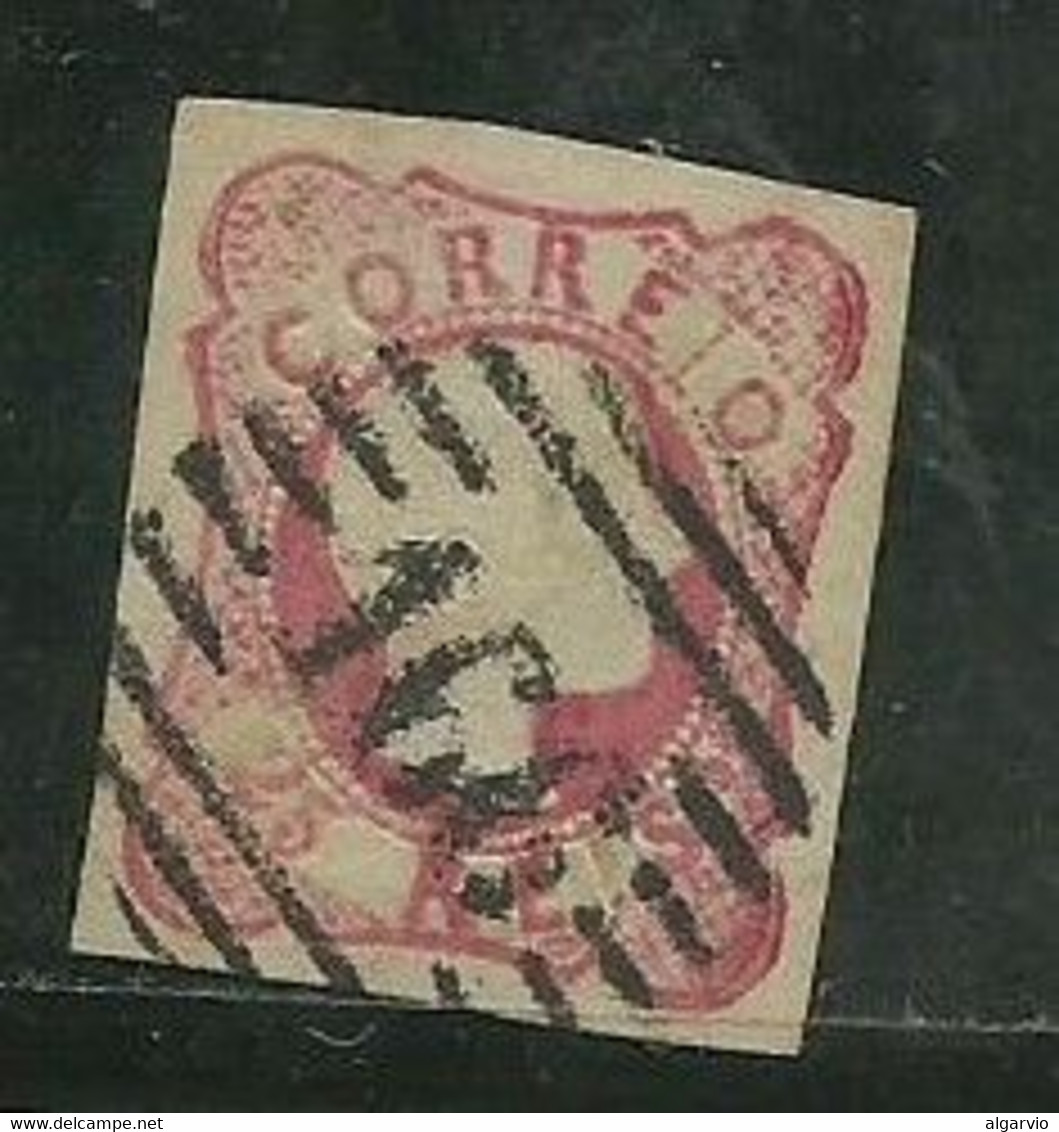 Portugal 1856/8 D. Pedro Cabelos Anelados # 13 Usado,- L44 - Used Stamps