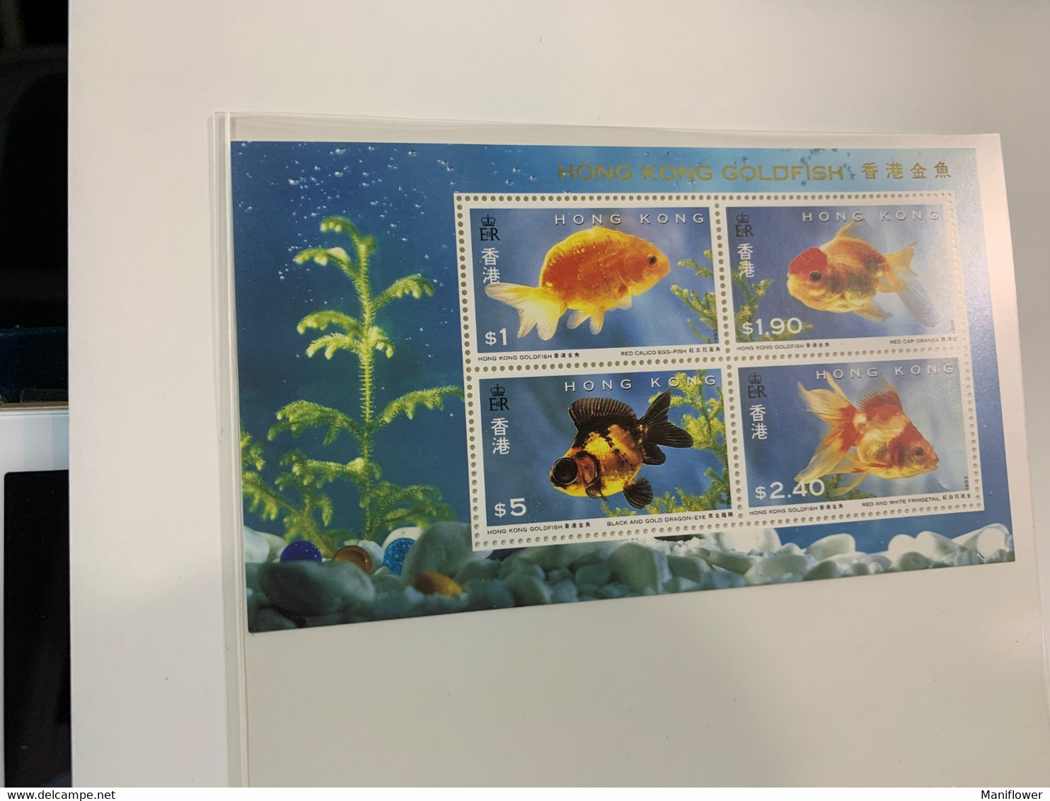 Hong Kong Stamp Gold Fishes S/s MNH - Enteros Postales