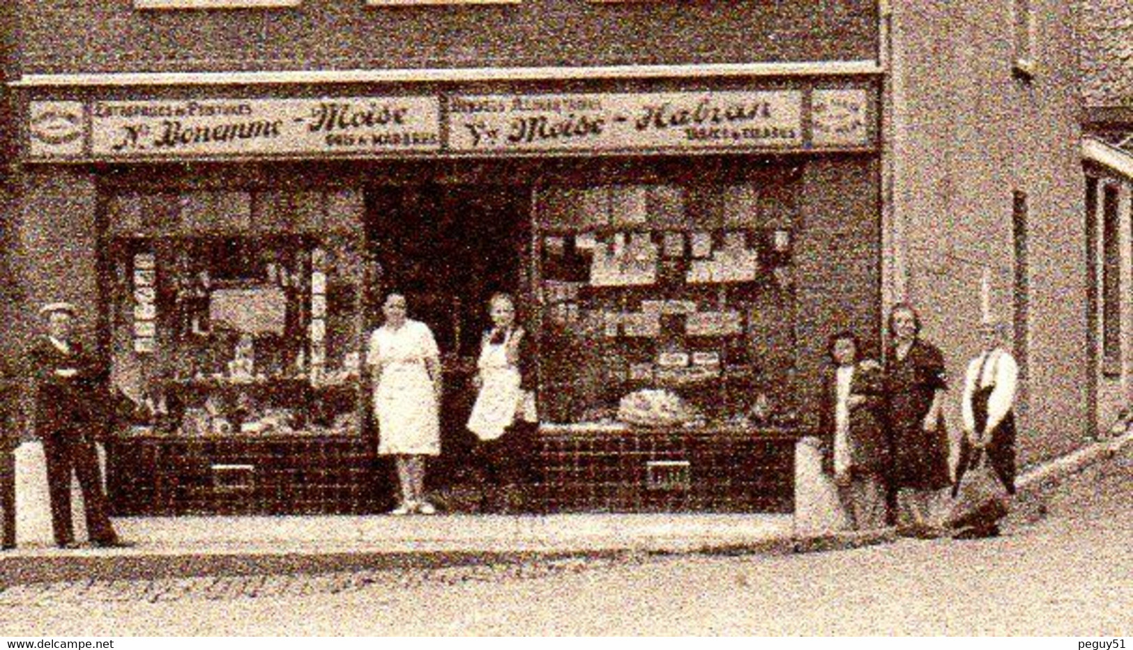 Bellaire ( Beyne-Heusay).  Magasin Bonemme-Moïse Et Moïse -Habran. Rue  Louis Et Rue De Saive - Beyne-Heusay