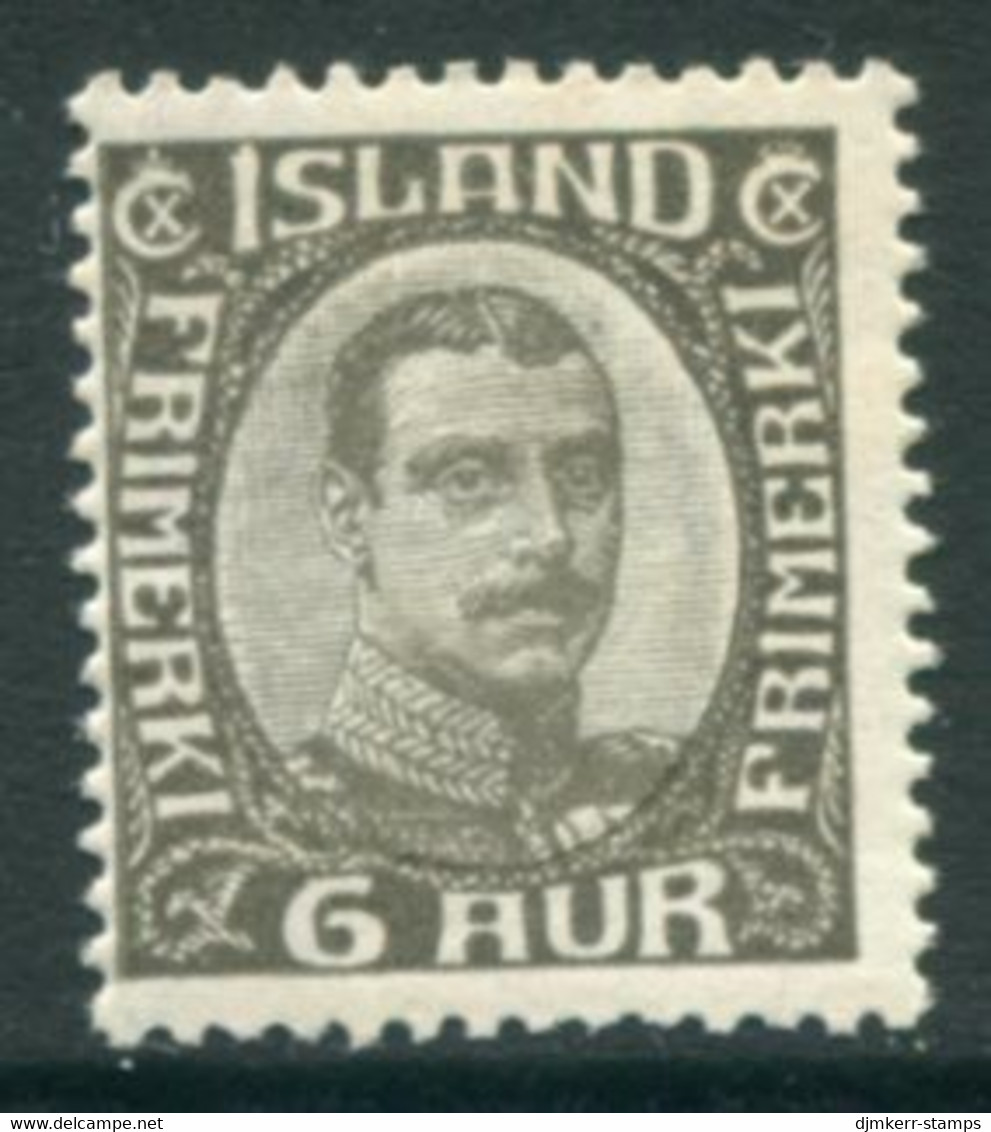 ICELAND 1931 Christian X Definitives  6 A. MNH / **.  Michel 159 - Nuevos