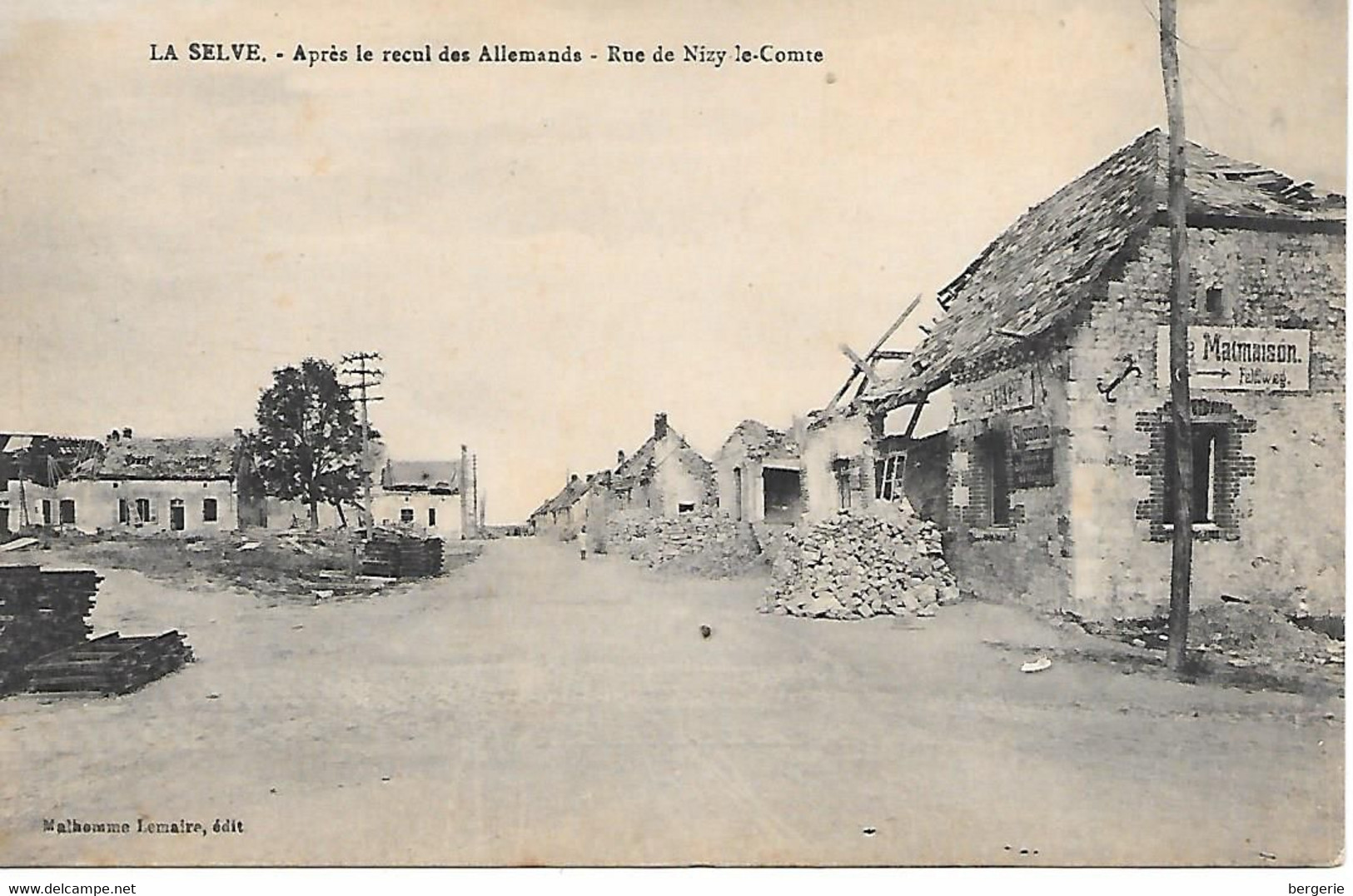 C/286         02      La Selve       Rue De Nizy Le Comte     -aprés Le Recul Des Allemands - Altri & Non Classificati