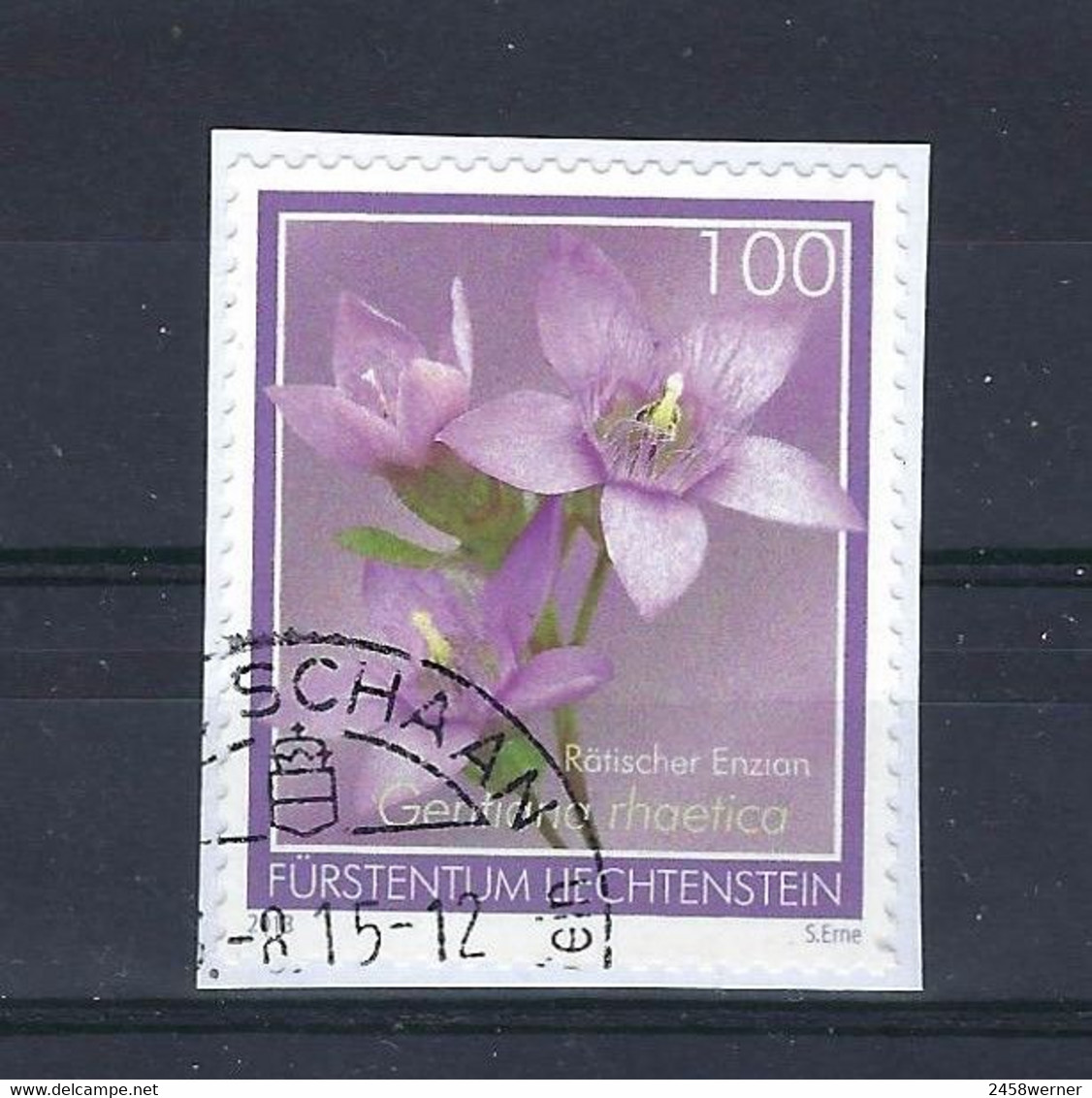 Liechtenstein 2013, Nr. 1679, Alpenblumen, Rätischer Enzian Gestempelt Used - Used Stamps