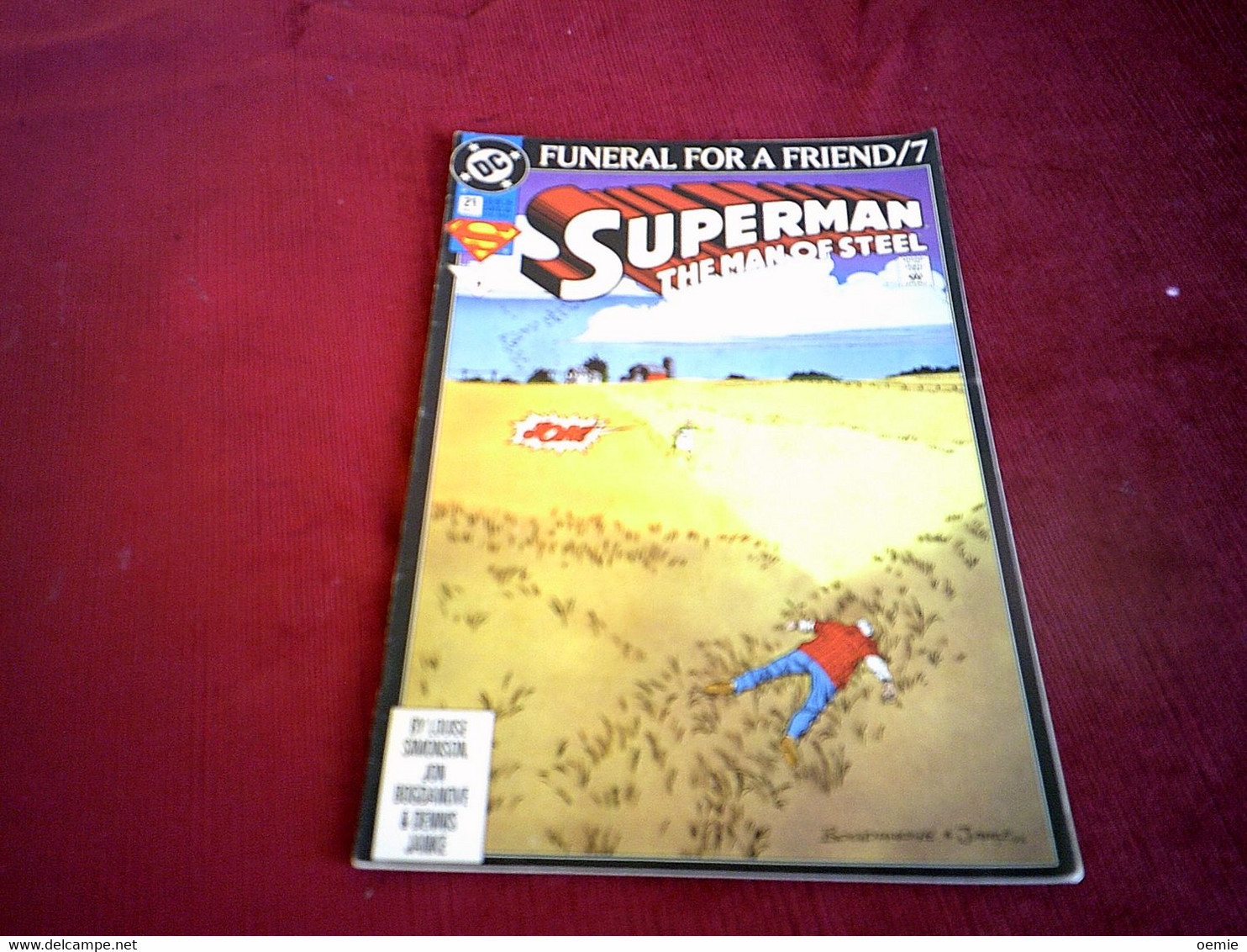 SUPERMAM   THE MAN OF STEEL  N° 21  MAR  93  FUNERAL FOR A FRIEND / 7 - DC