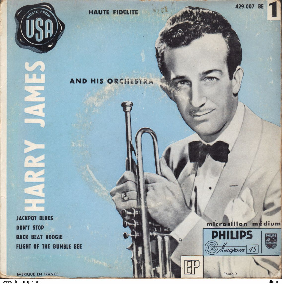 HARRY JAMES FR EP - JACKPOT BLUES + 3 - Jazz