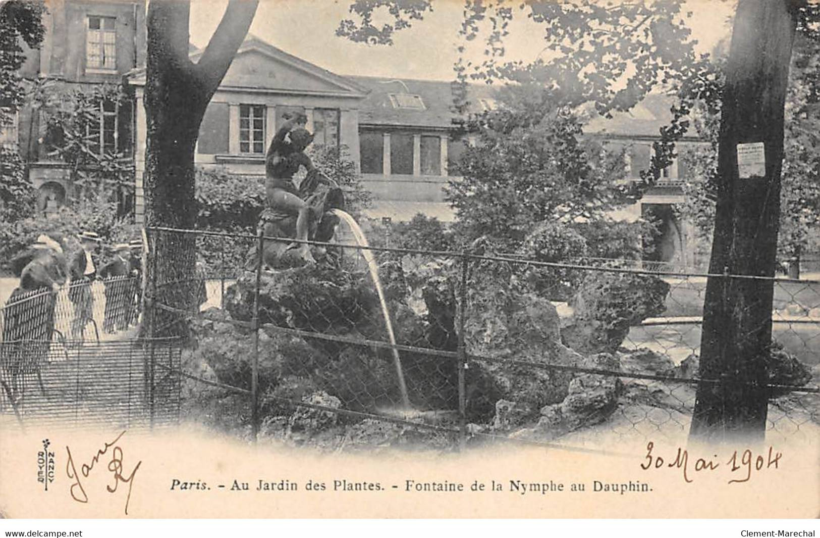 PARIS - Au Jardin Des Plantes - Fontaine De La Nymphe Au Dauphin - Très Bon état - Paris (05)