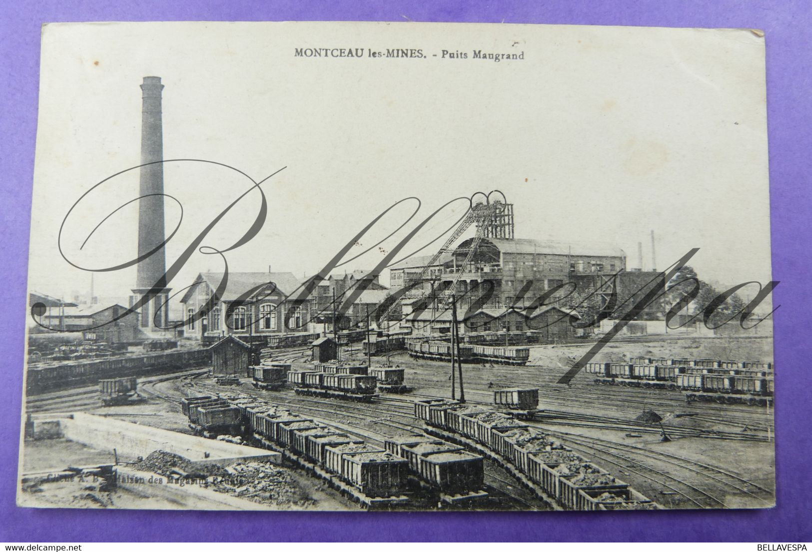 Montceau Les Mines Puits Maugrand. Mining Industrie. 1918 - Mines