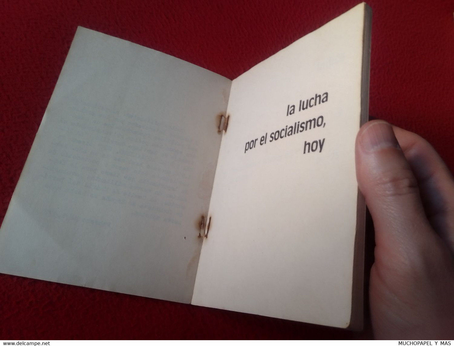 ANTIGUO LIBRO 1972 SANTIAGO CARRILLO PCE LA LUCHA POR EL SOCIALISMO HOY MÁS PROBLEMAS ACTUALES DEL SOCIALISMO...POLÍTICA - Droit Et Politique