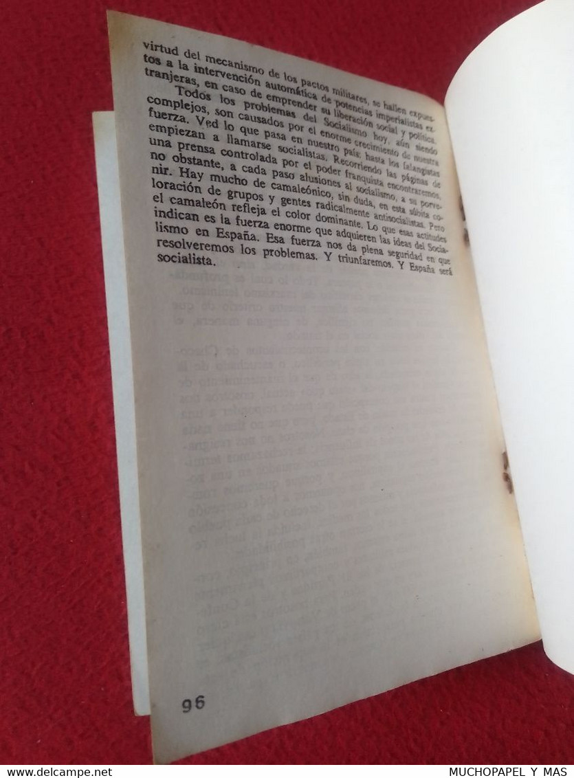 ANTIGUO LIBRO 1972 SANTIAGO CARRILLO PCE LA LUCHA POR EL SOCIALISMO HOY MÁS PROBLEMAS ACTUALES DEL SOCIALISMO...POLÍTICA