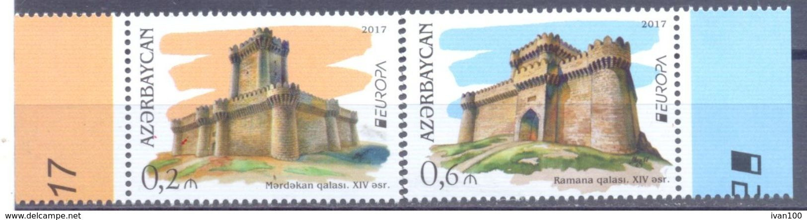 2017. Azerbaijan, Europa 2017, 2v, Mint/** - Azerbaijan