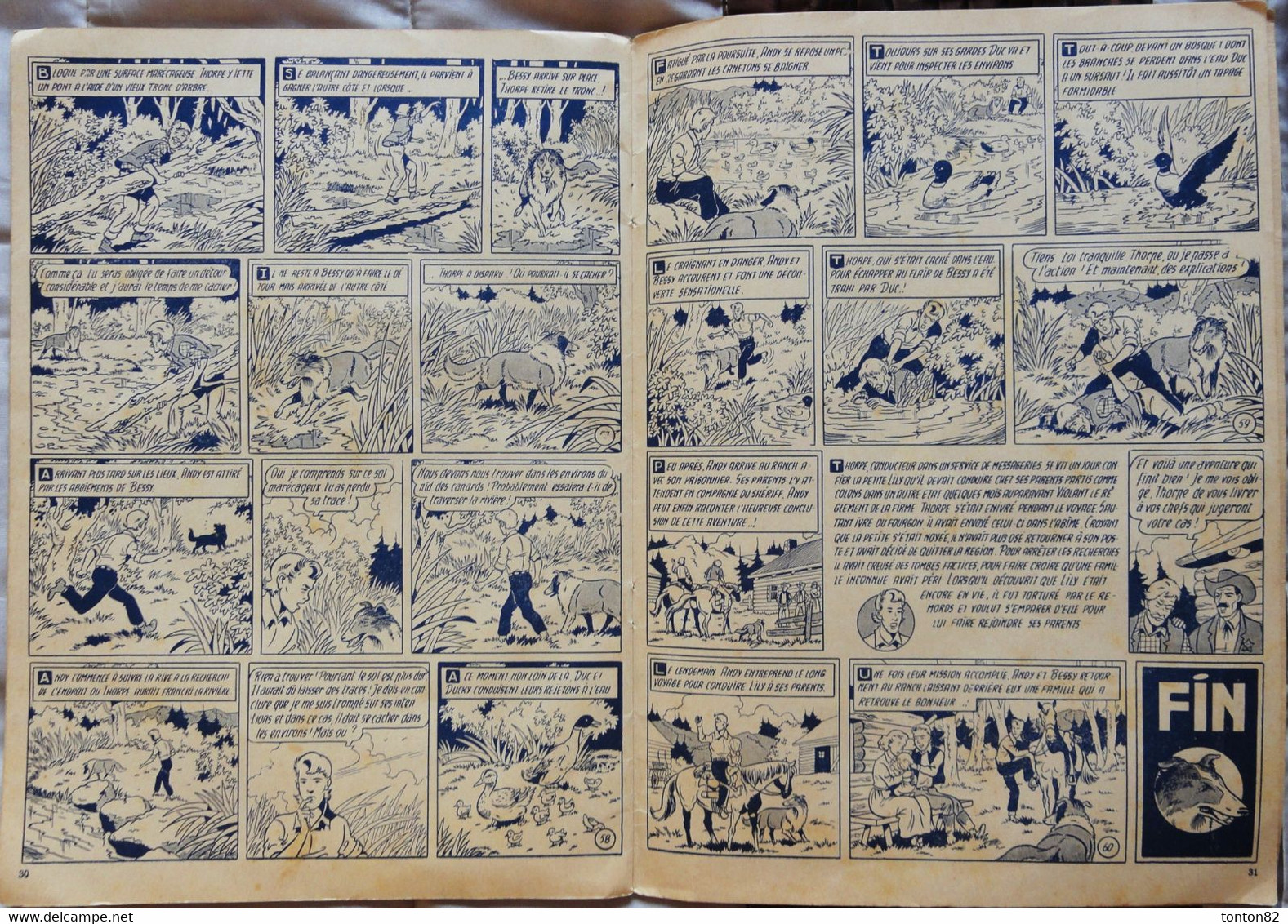 Les Aventures de Bessy - N° 25 - Les inconnus - Éditions Érasme - ( 1960 ) .