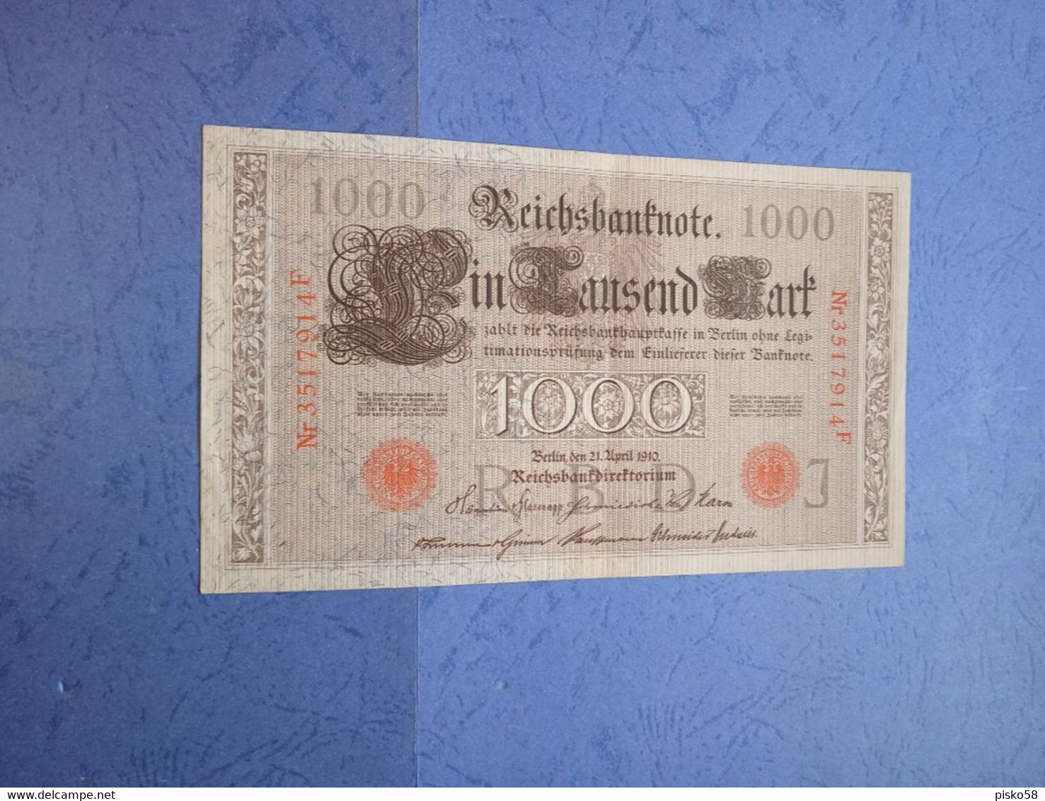 GERMANIA-P44b 1000M 1910 - - 1000 Mark