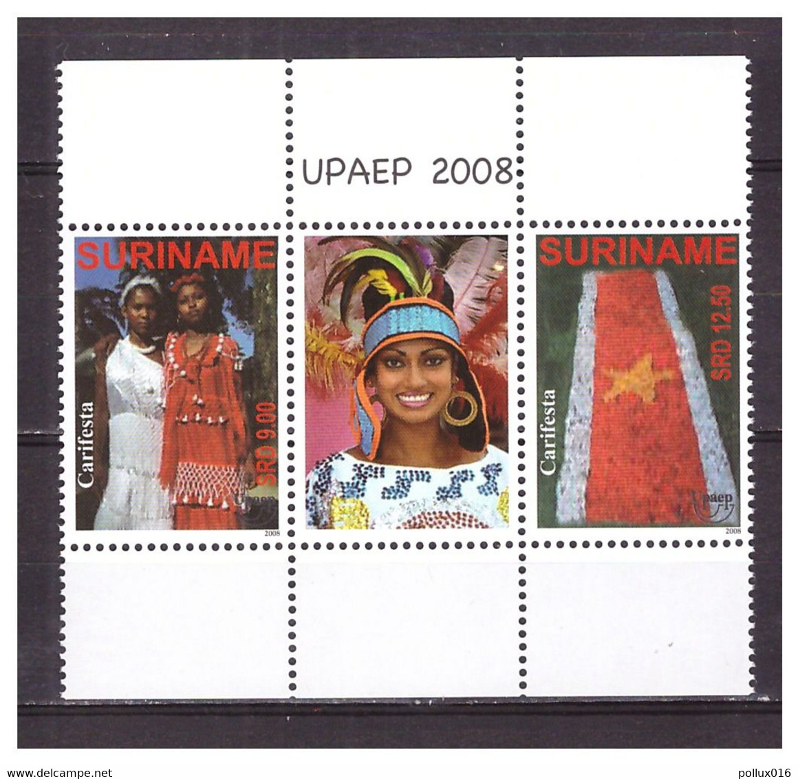 Surinam / Suriname 2008 UPAEP MNH Gutterpair - Suriname