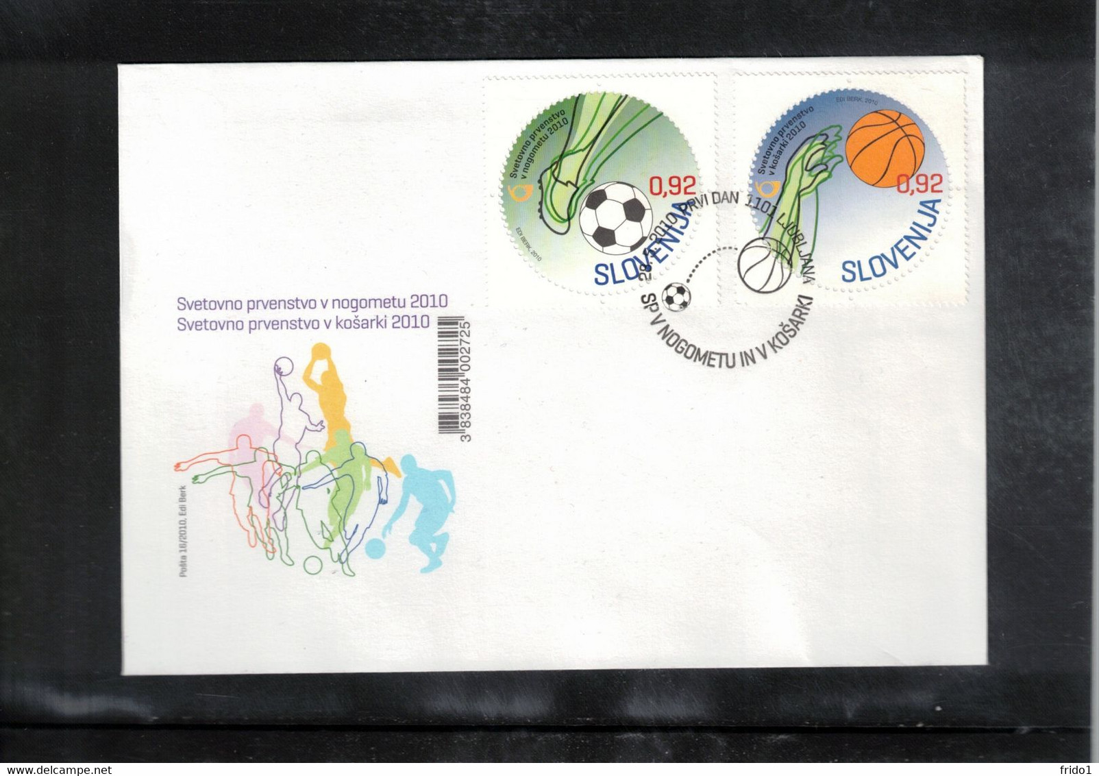 Slovenia / Slowenien 2010 World Football Cup South Africa FDC - 2010 – South Africa